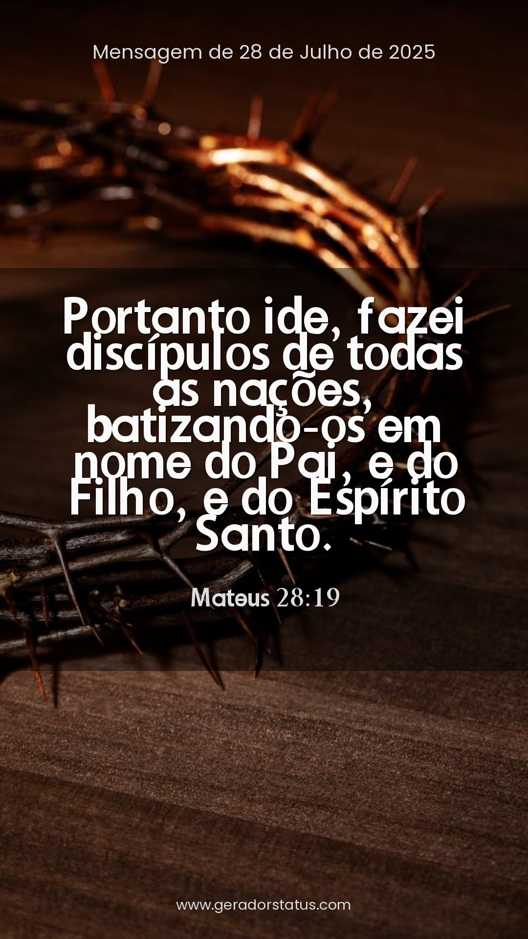 Status do dia: Versículo
