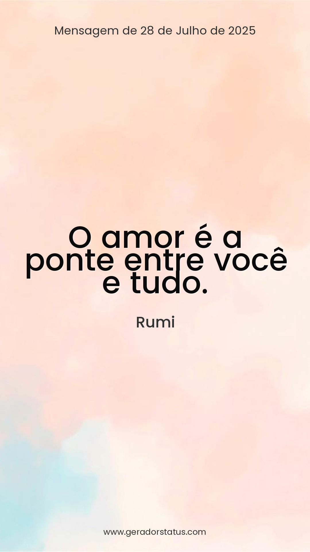 Status do dia: Reflexão