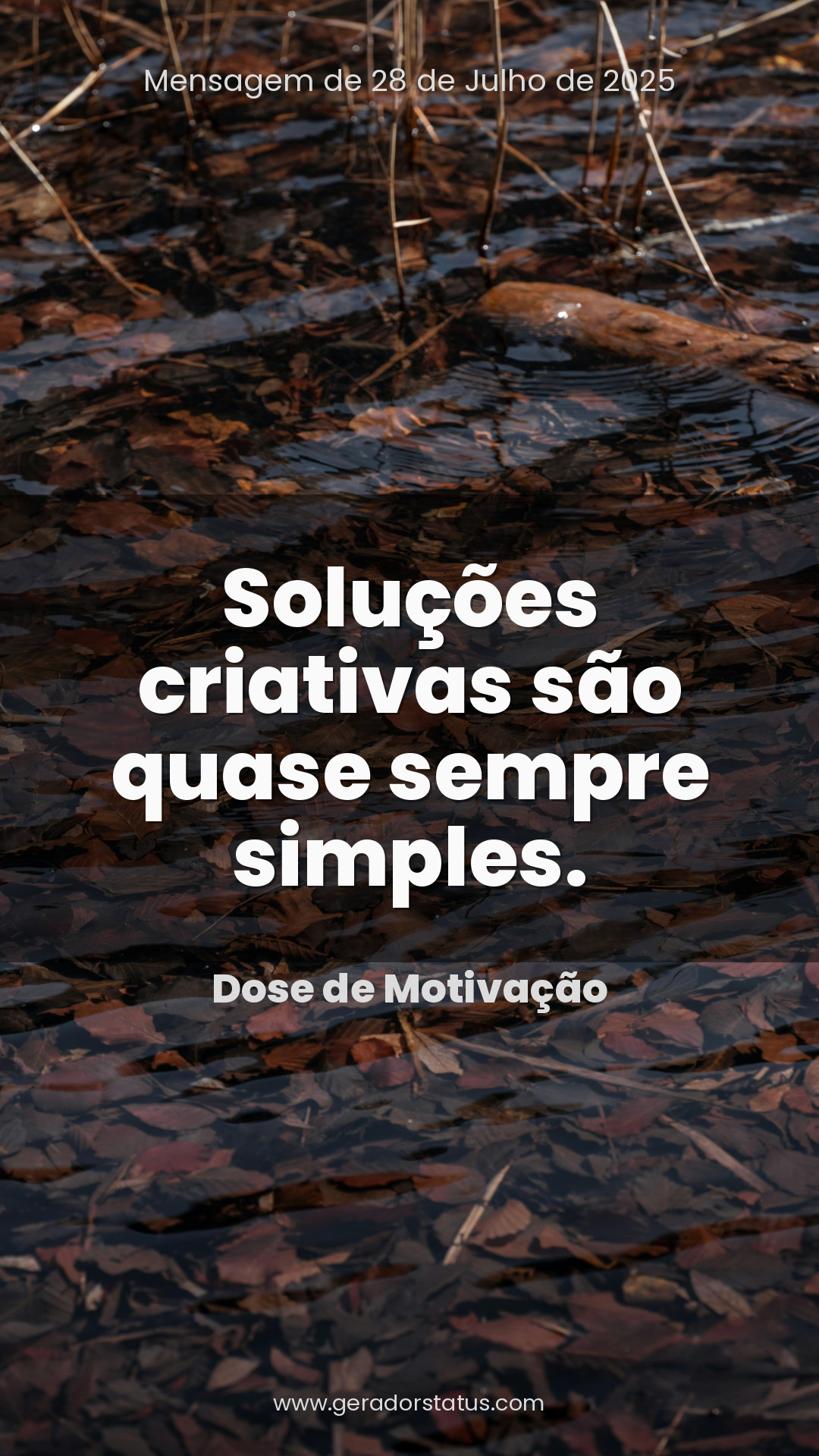 Status do dia: Motivacional