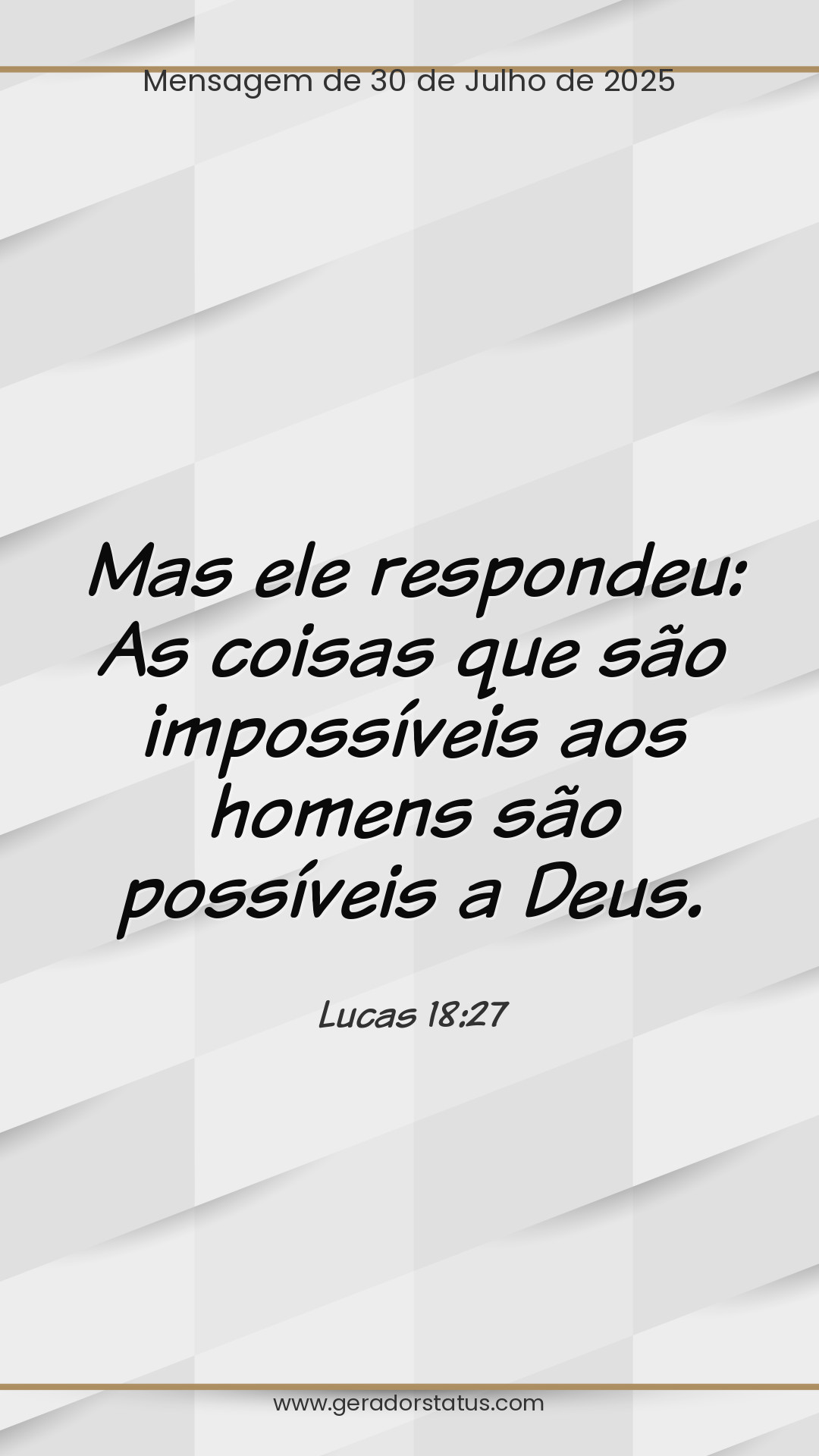 Status do dia: Versículo