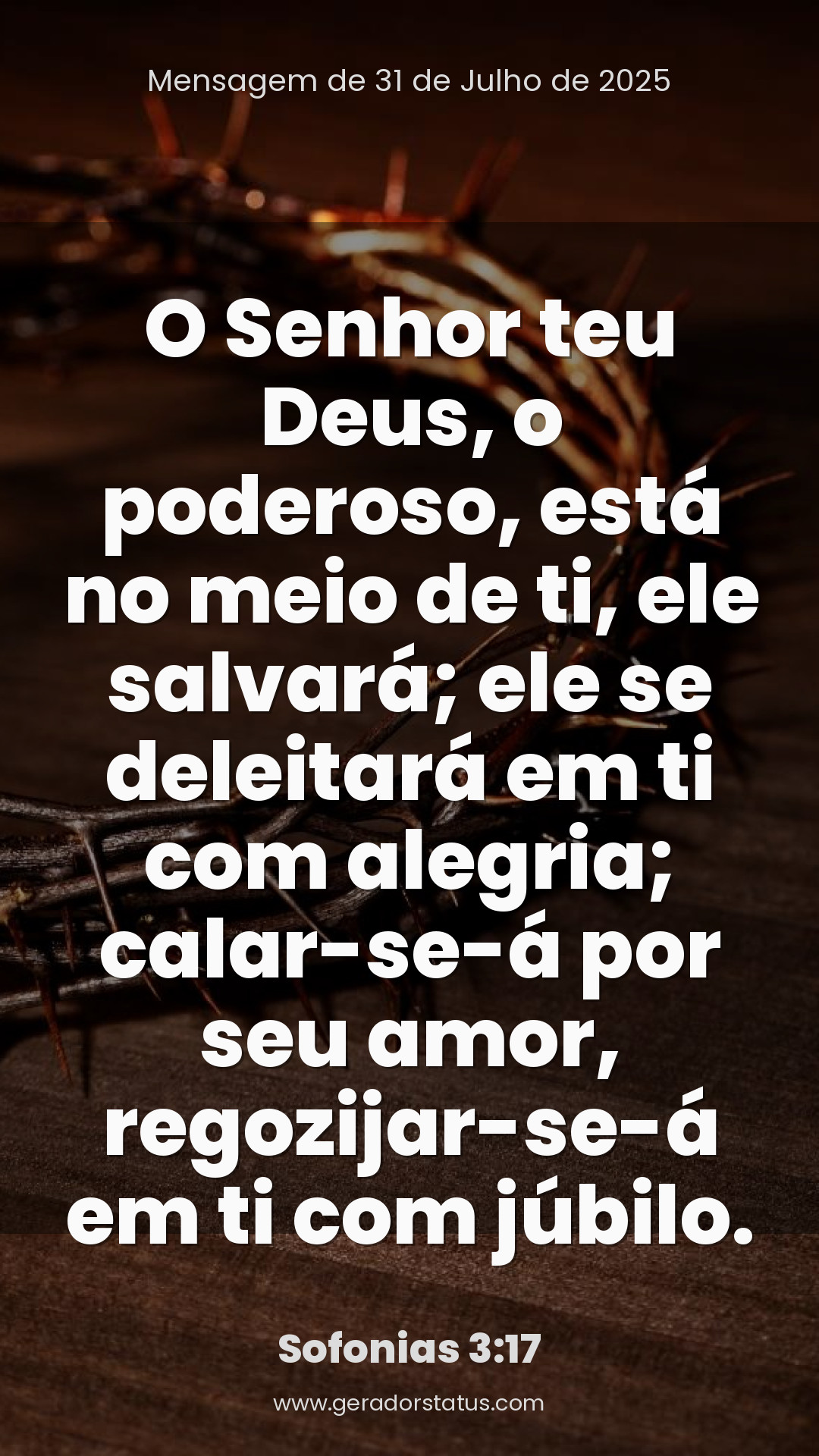 Status do dia: Versículo