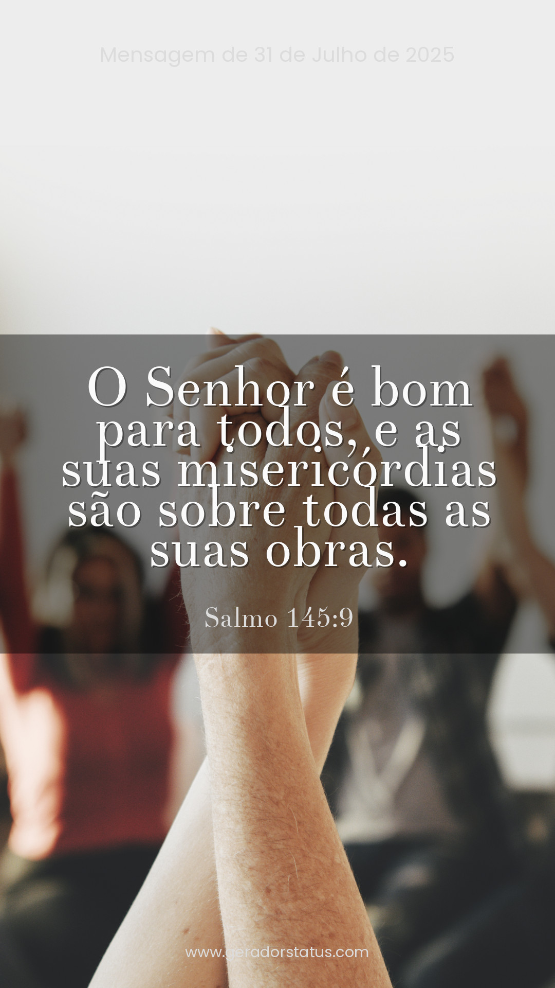 Status do dia: Salmo