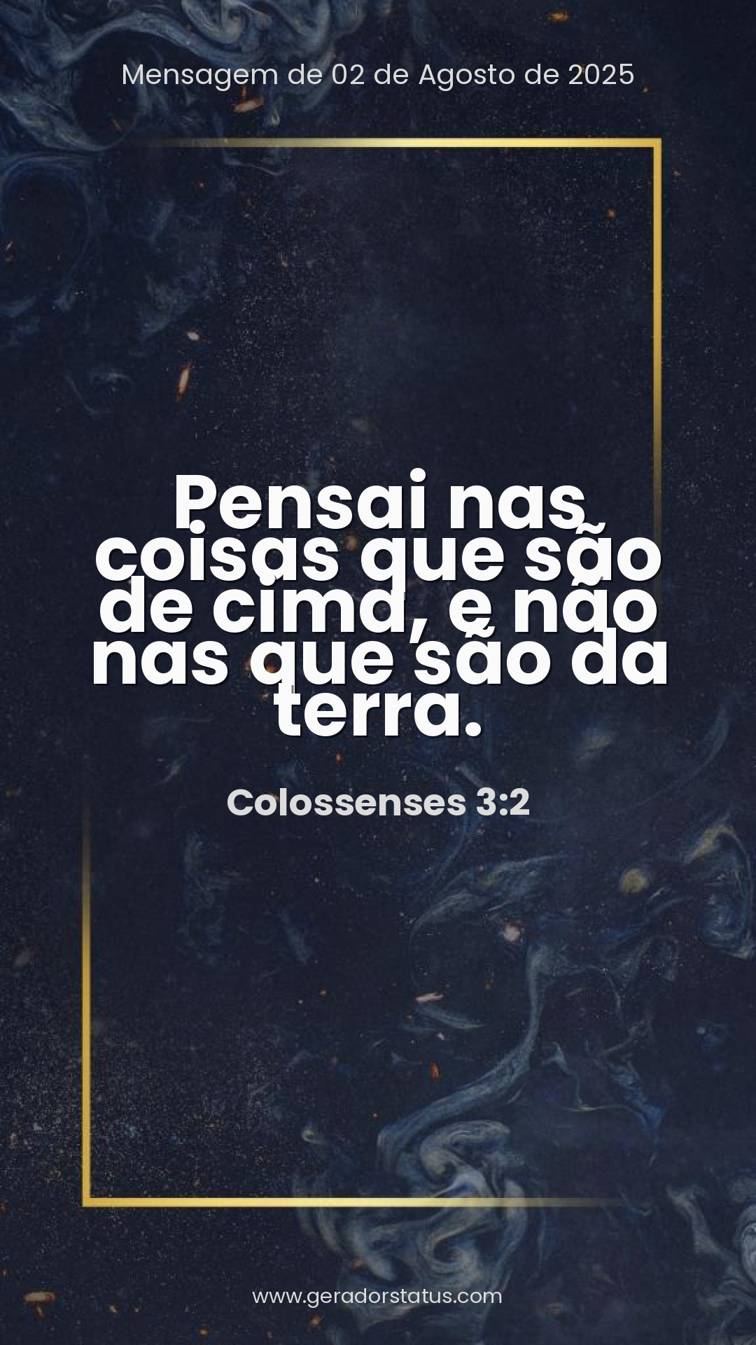 Status do dia: Versículo