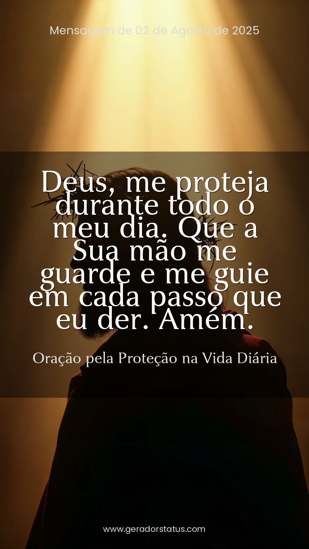 Status do dia: Oração Cristã