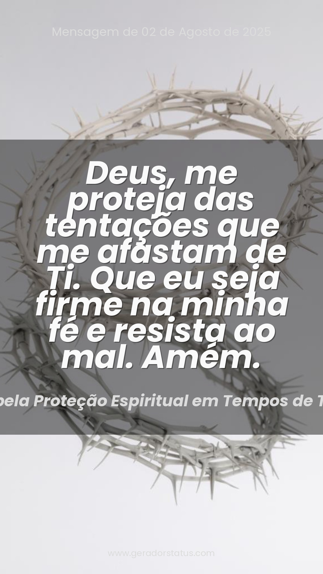 Status do dia: Oração Cristã