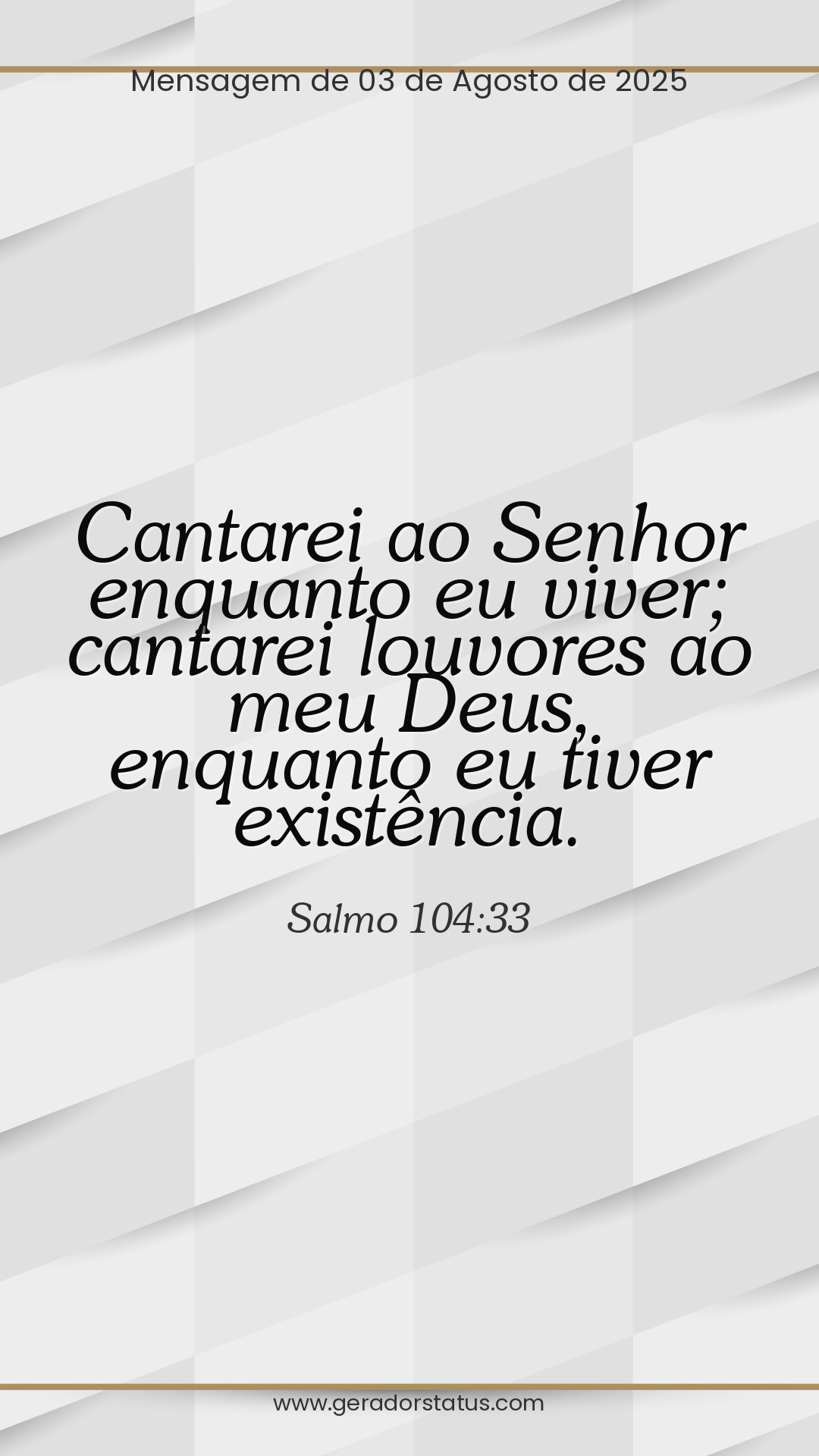 Status do dia: Salmo