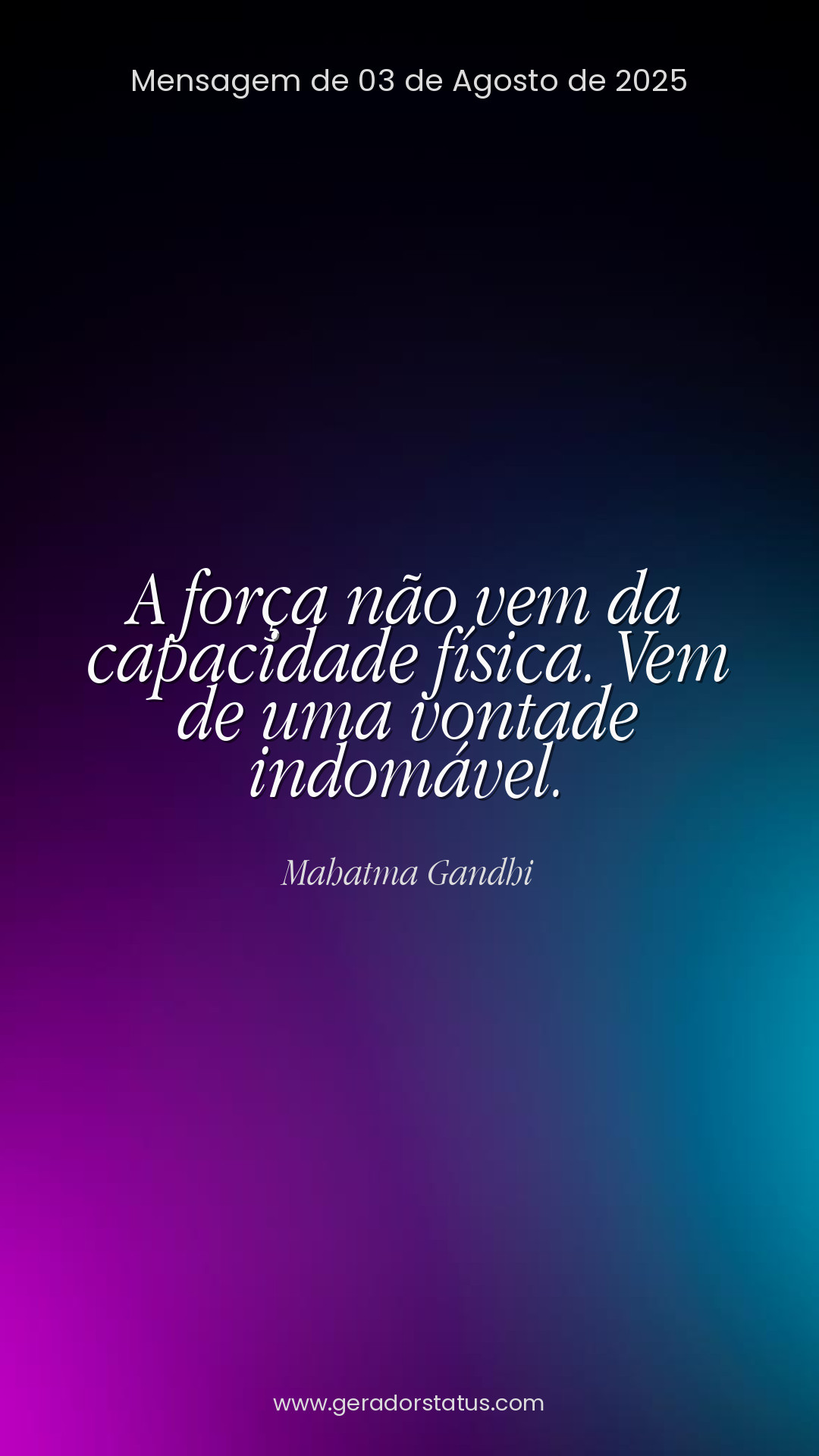 Status do dia: Reflexão