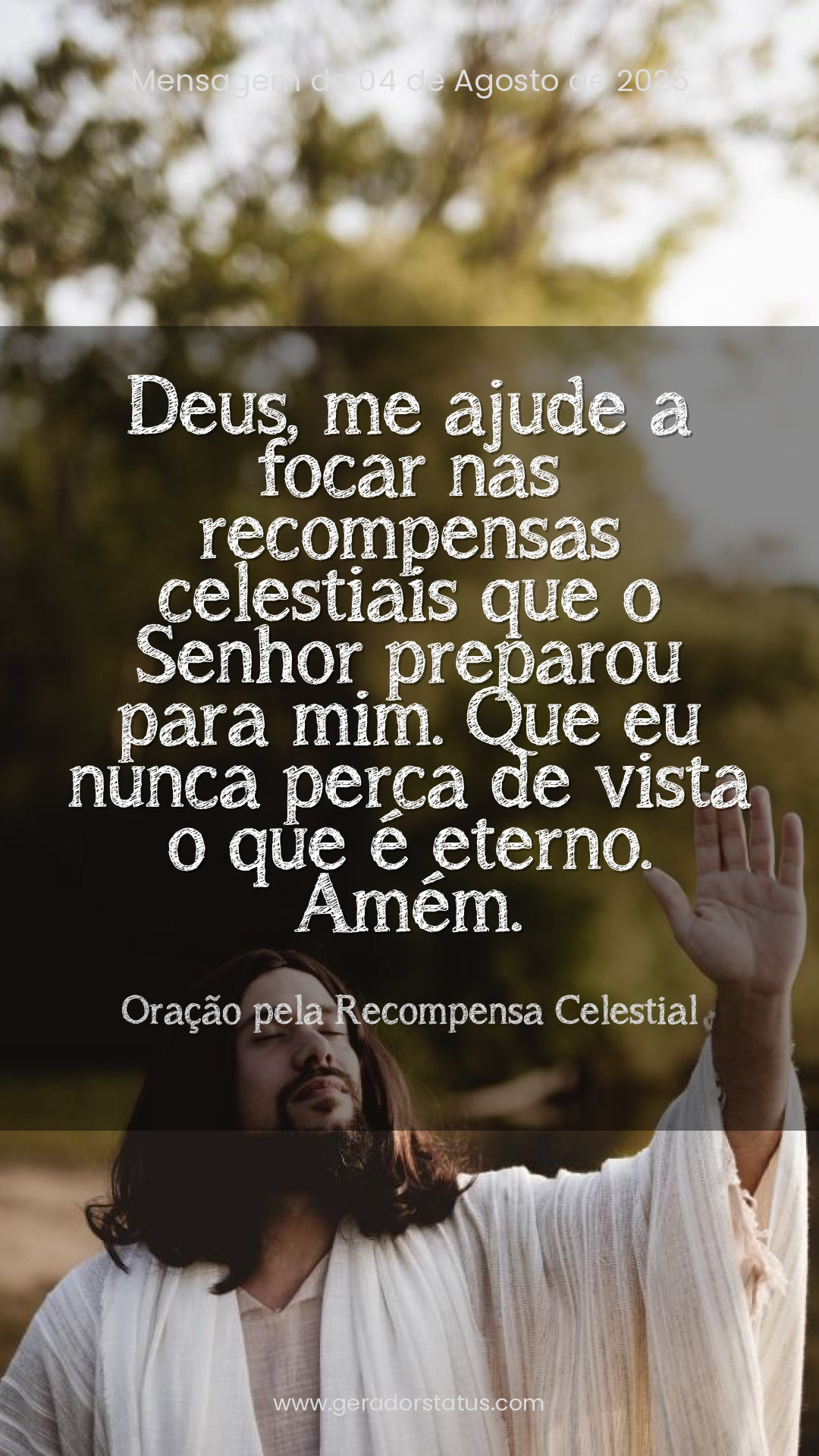 Status do dia: Oração Cristã