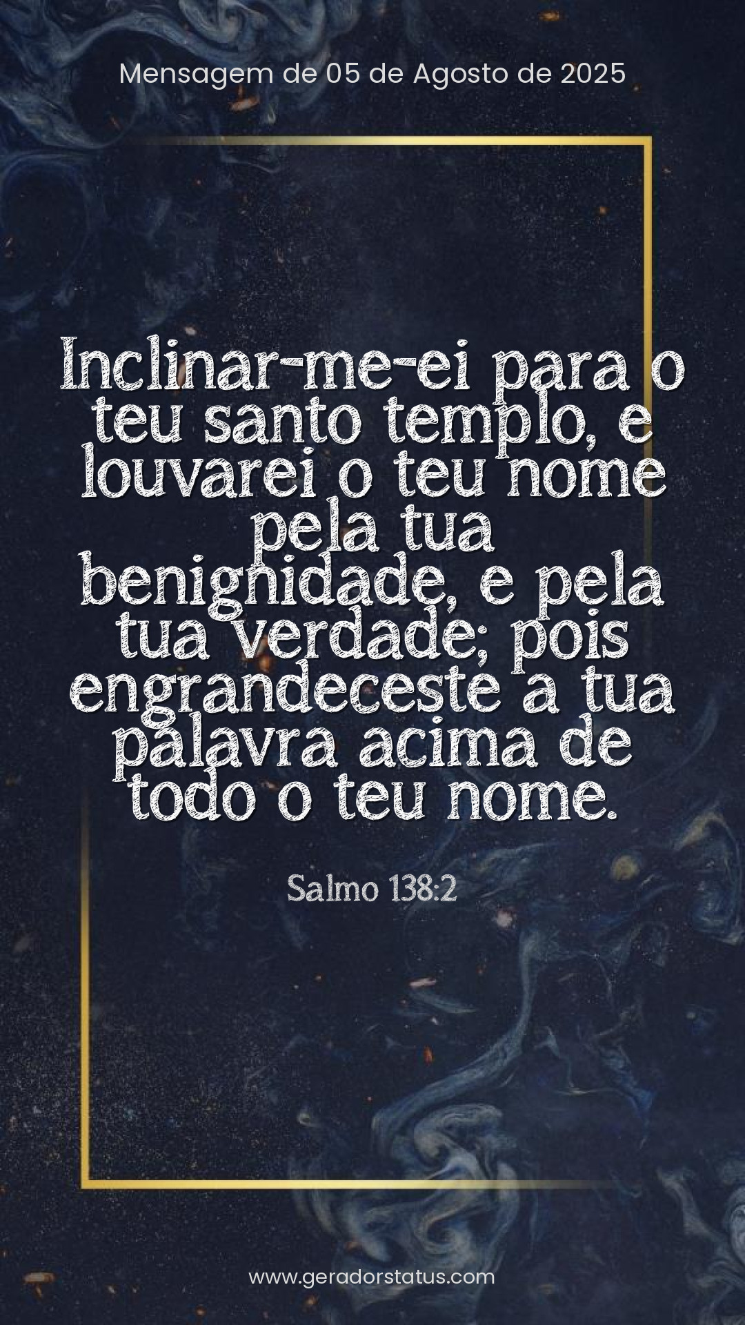 Status do dia: Salmo