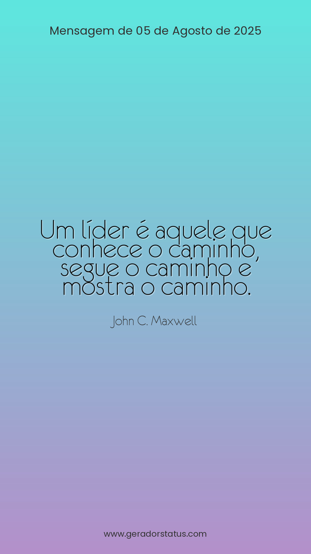 Status do dia: Reflexão