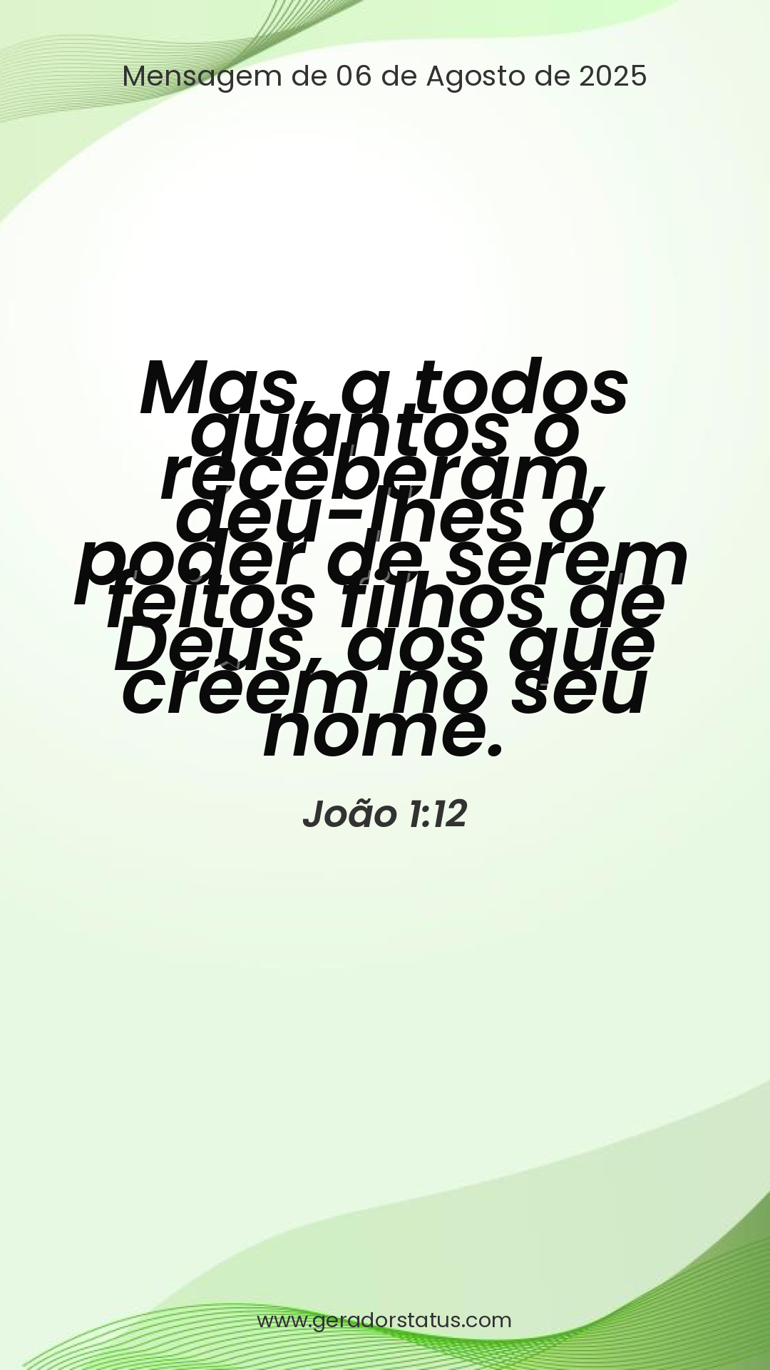 Status do dia: Versículo