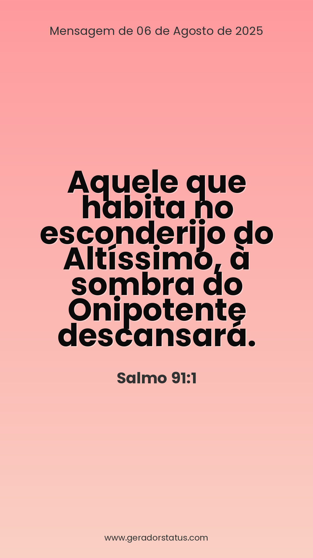 Status do dia: Salmo