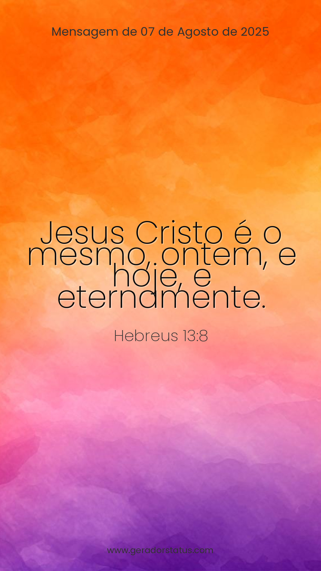 Status do dia: Versículo