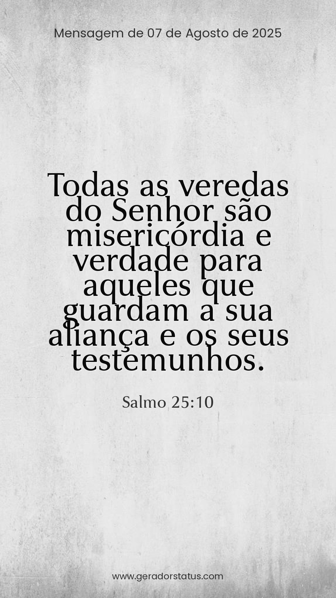 Status do dia: Salmo