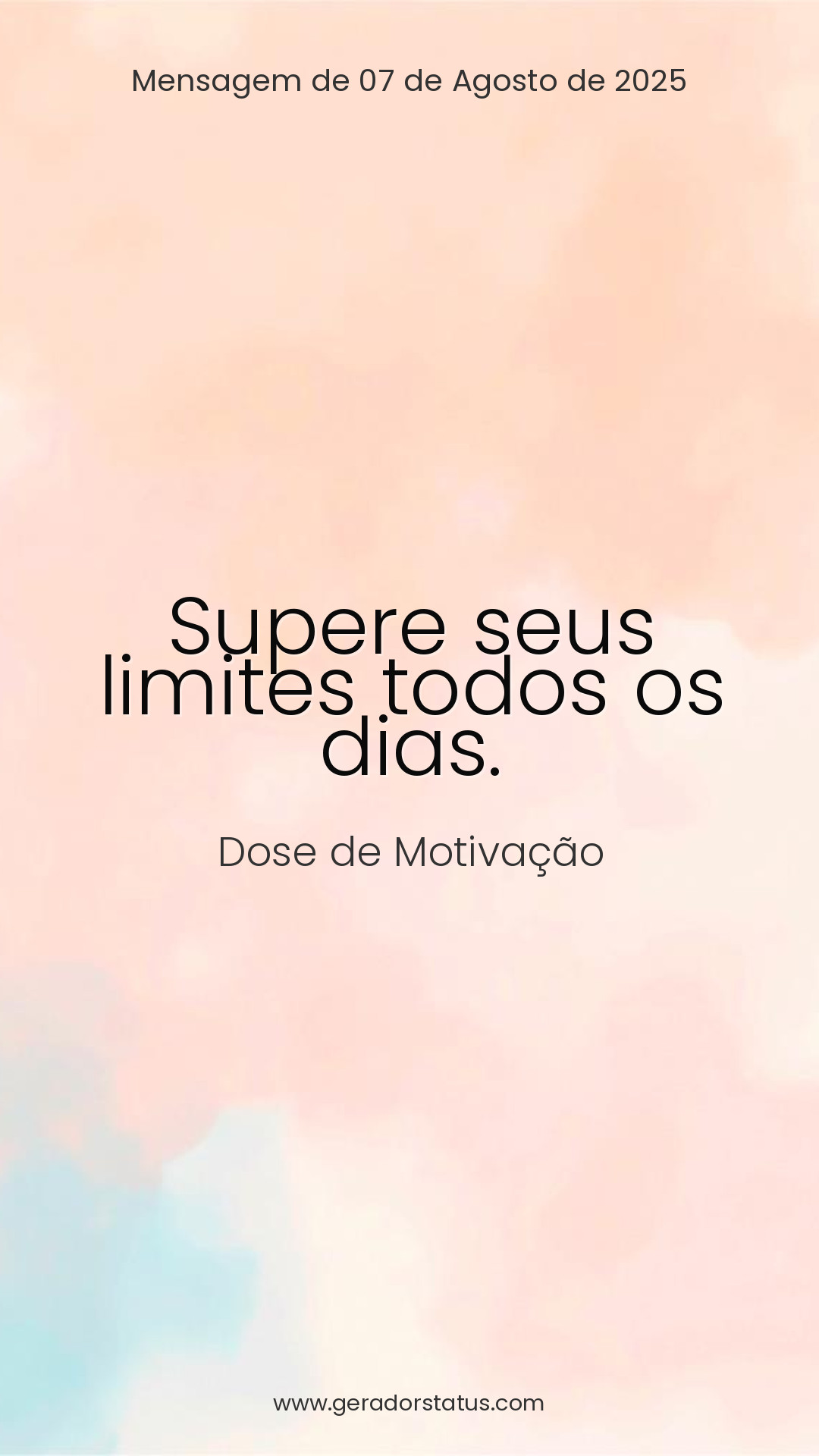 Status do dia: Motivacional