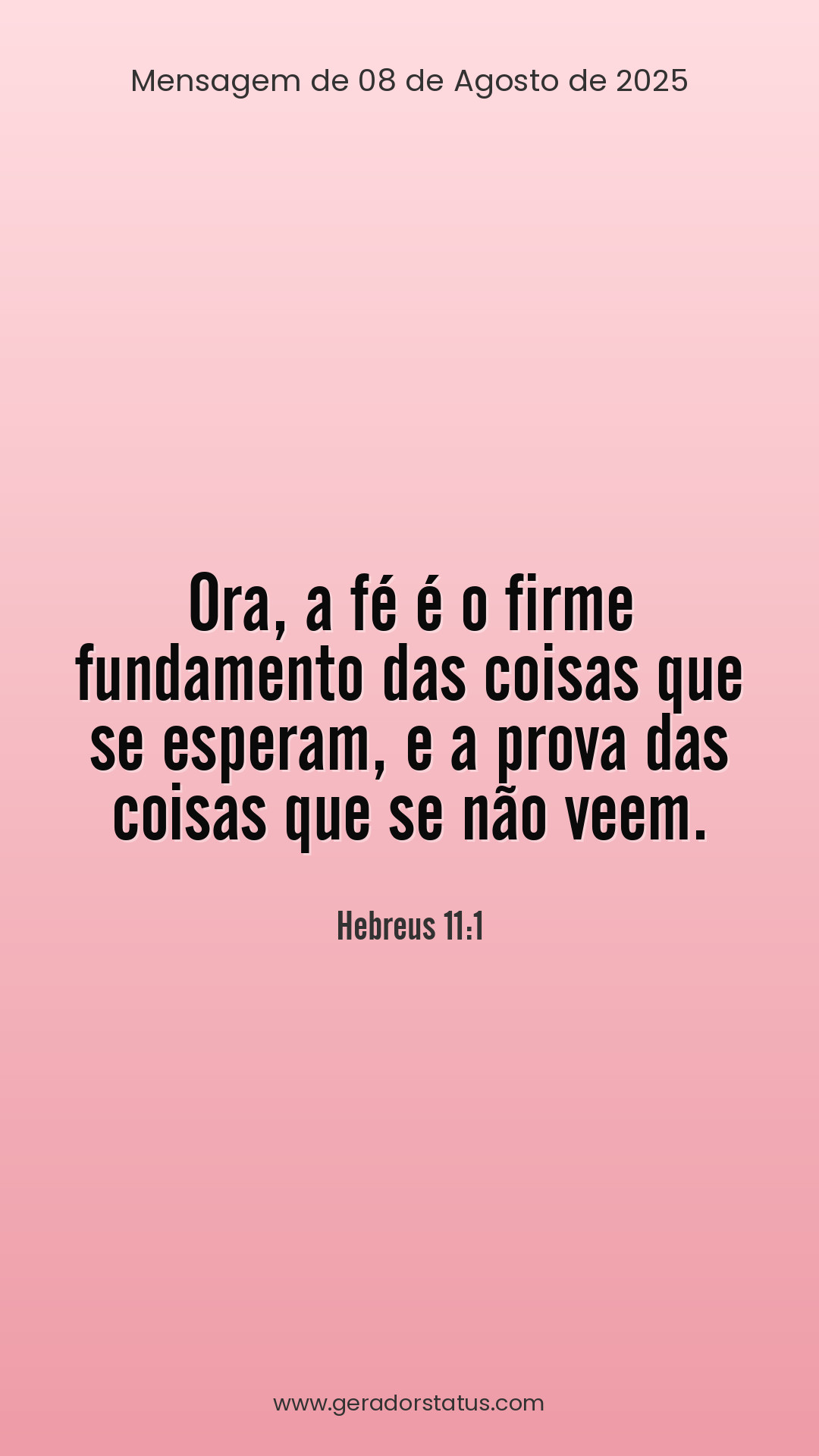 Status do dia: Versículo