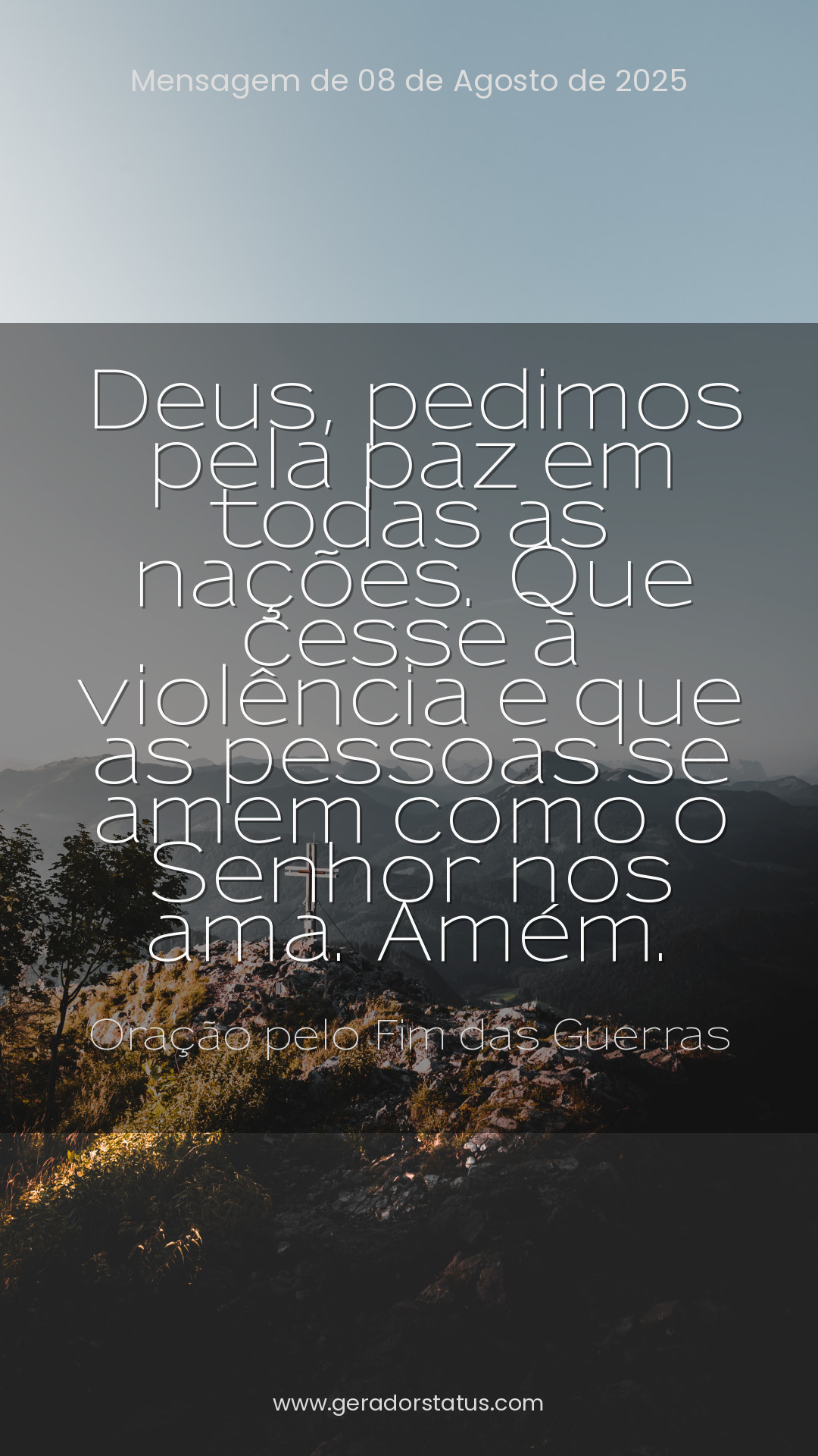 Status do dia: Oração Cristã