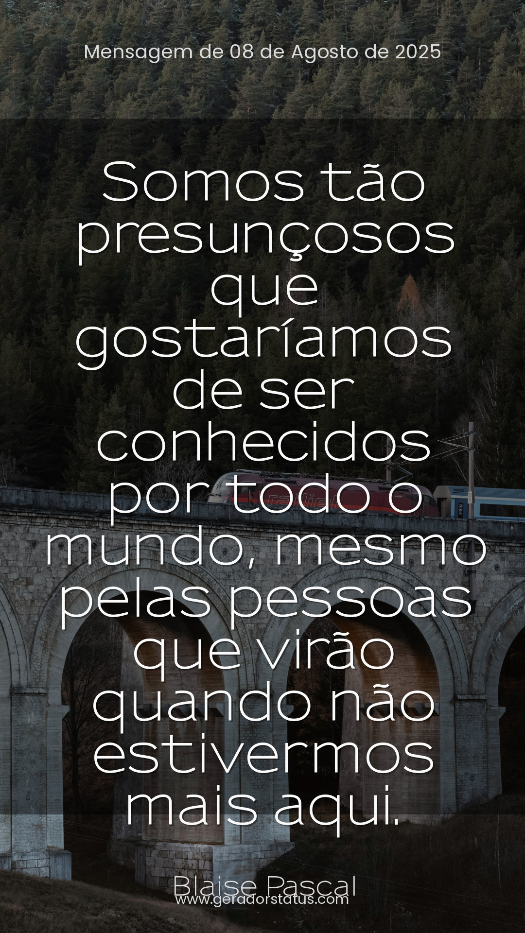 Status do dia: Reflexão