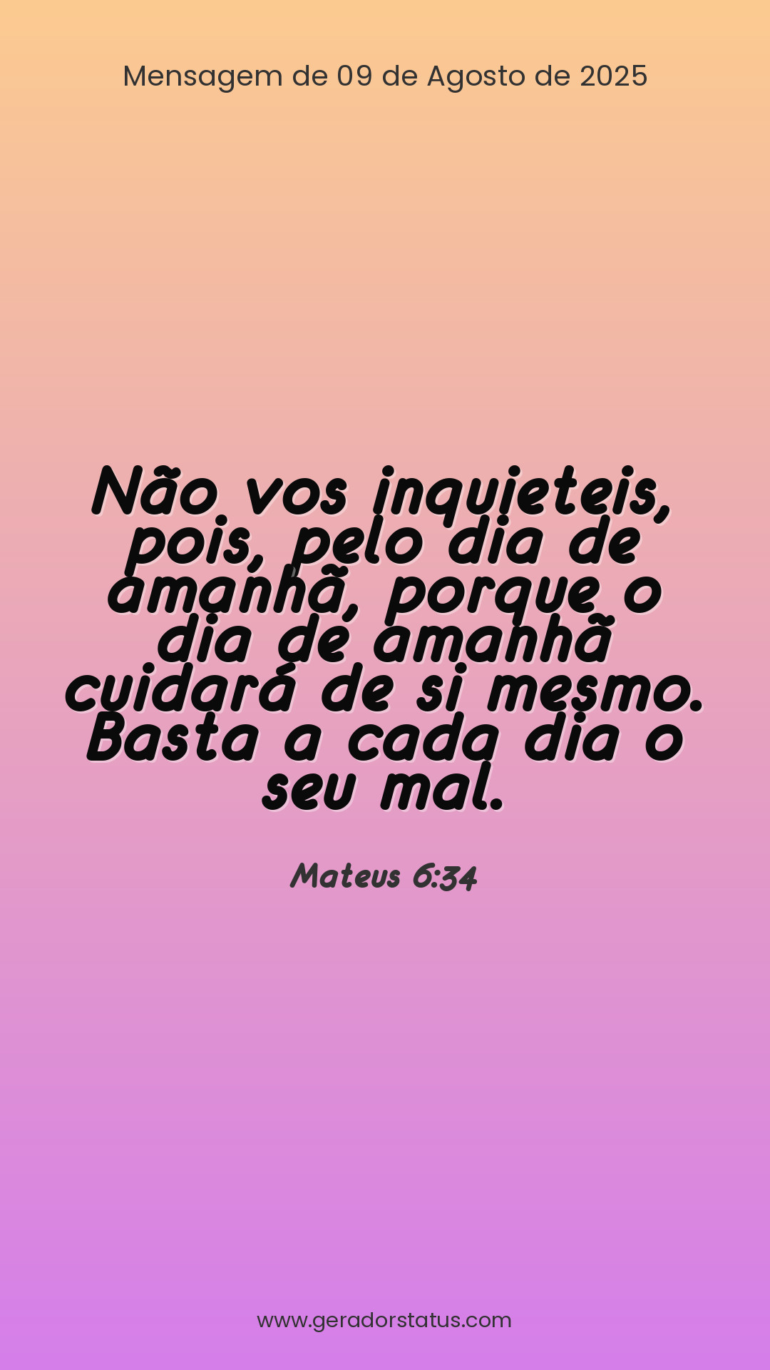 Status do dia: Versículo