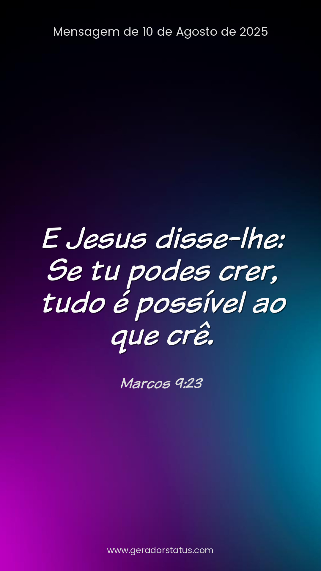 Status do dia: Versículo