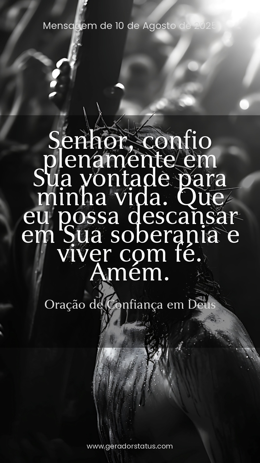 Status do dia: Oração Cristã