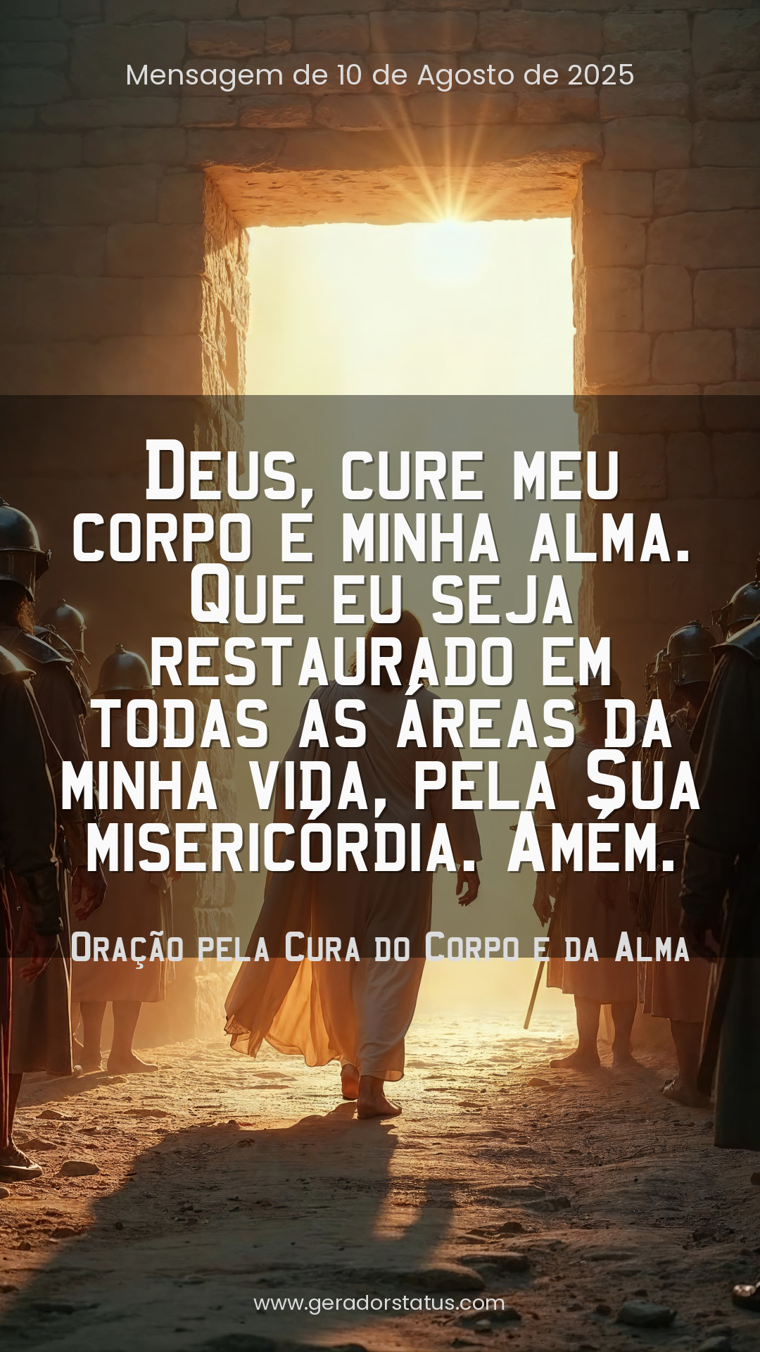 Status do dia: Oração Cristã