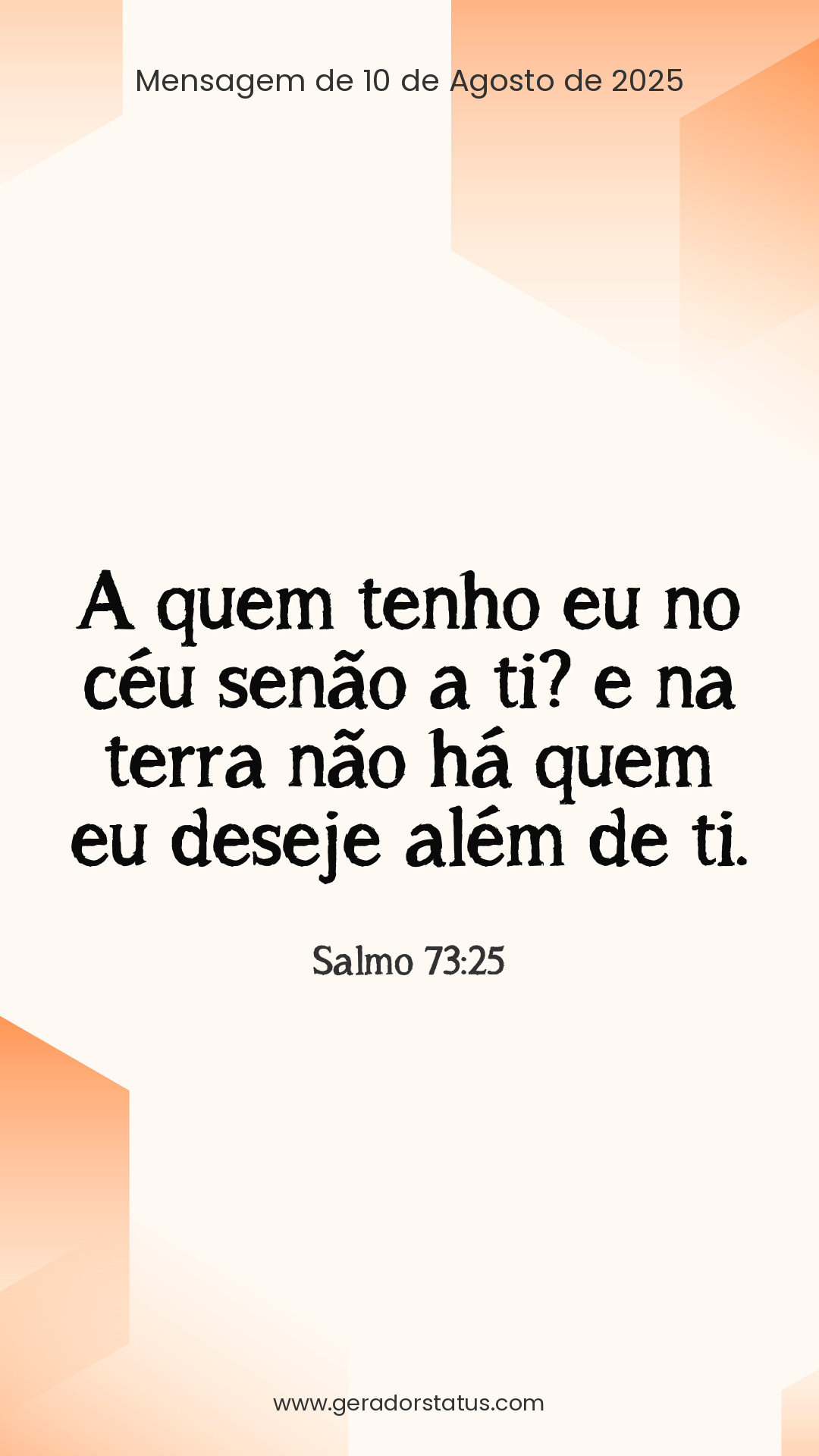 Status do dia: Salmo