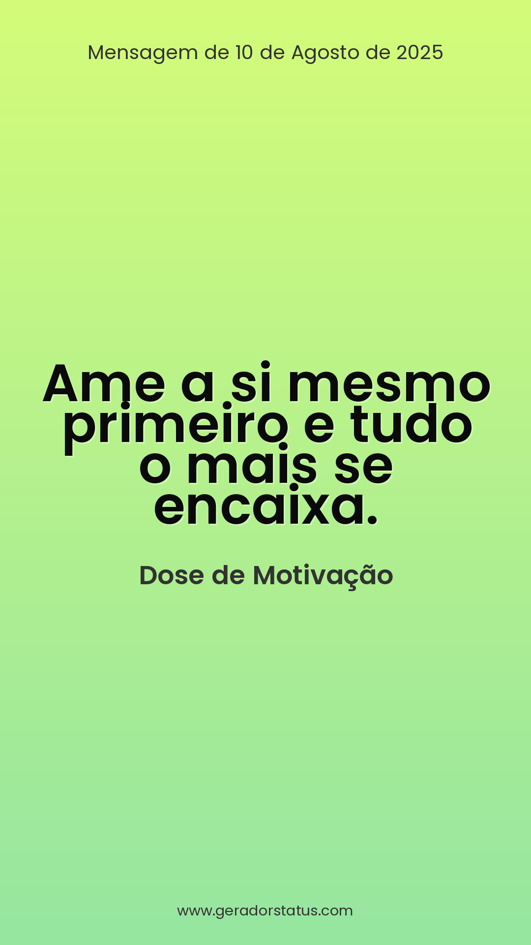 Status do dia: Motivacional