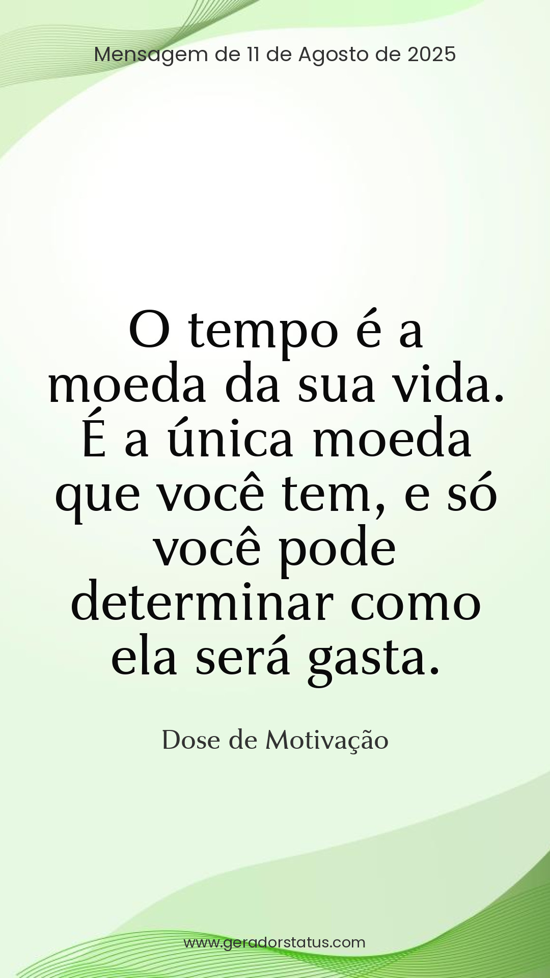 Status do dia: Motivacional