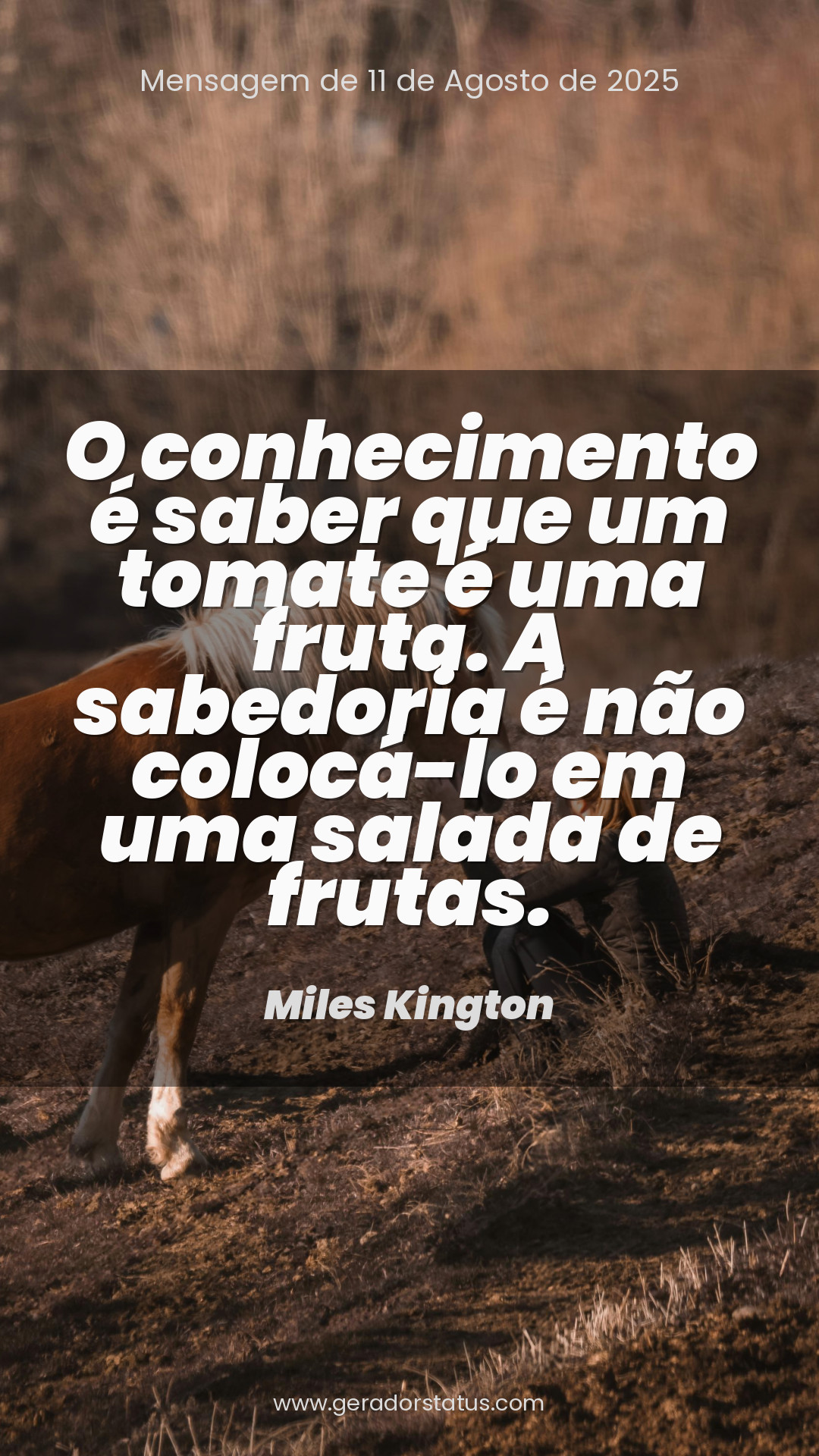 Status do dia: Citação