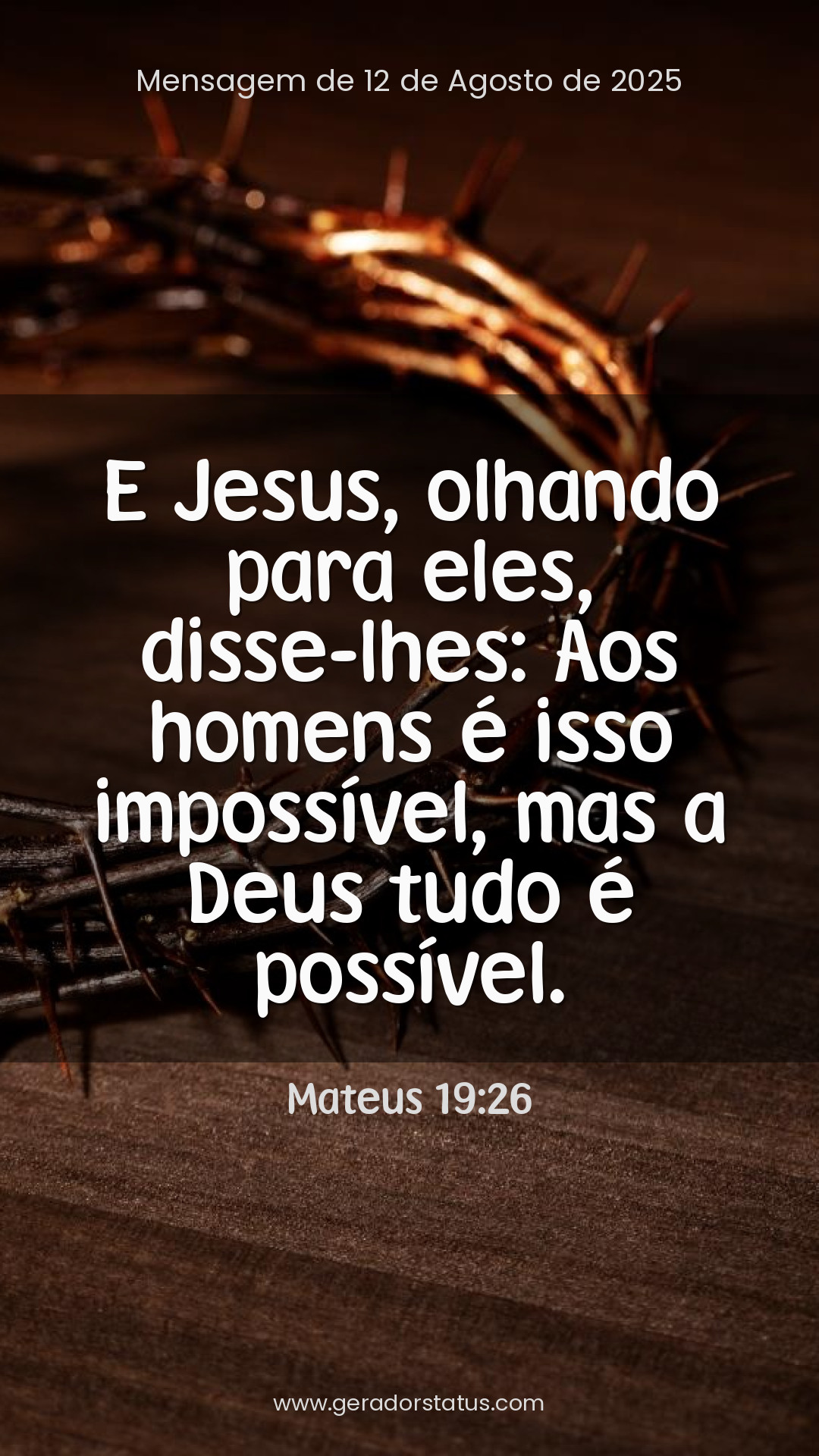 Status do dia: Versículo