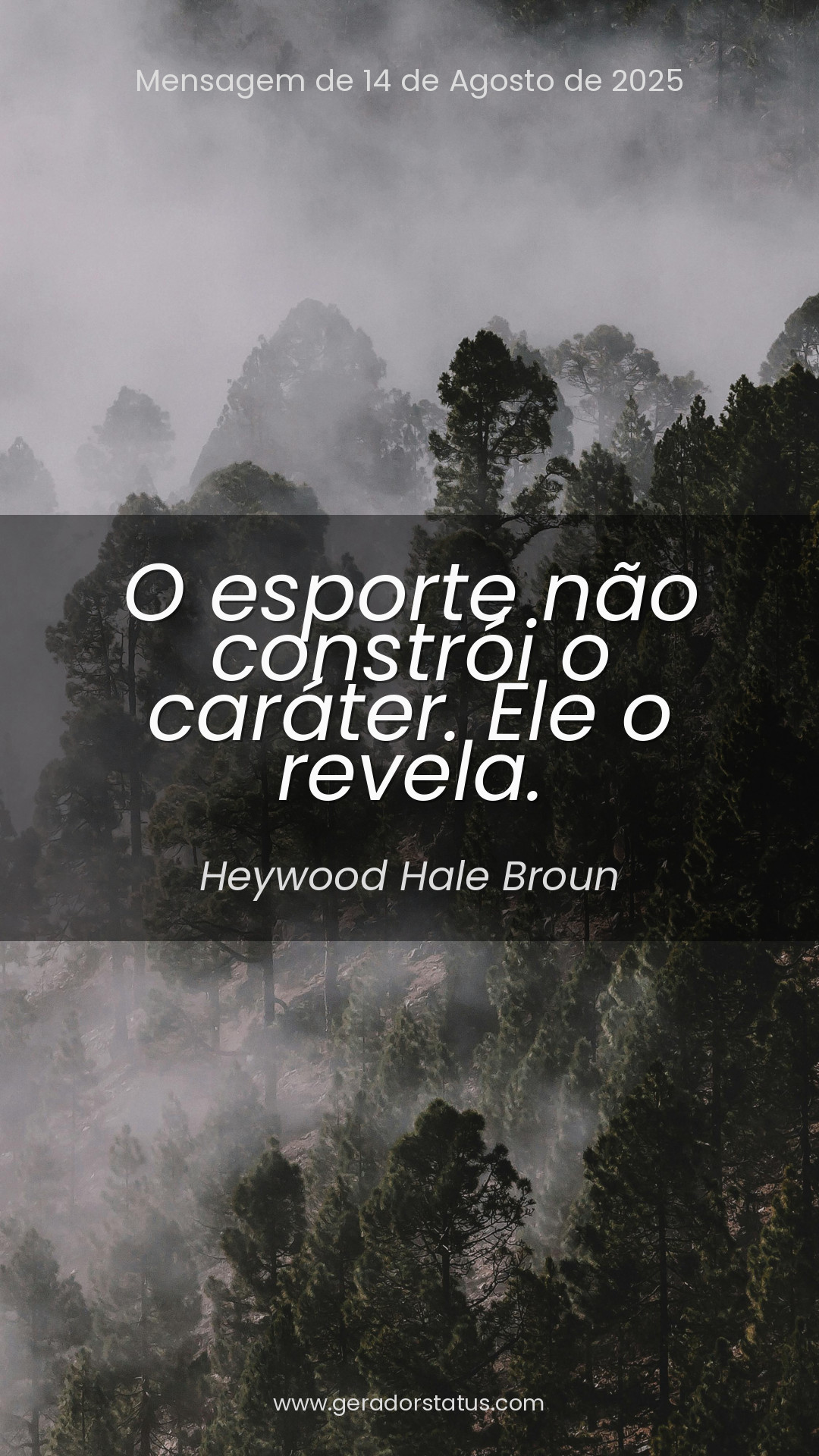 Status do dia: Citação