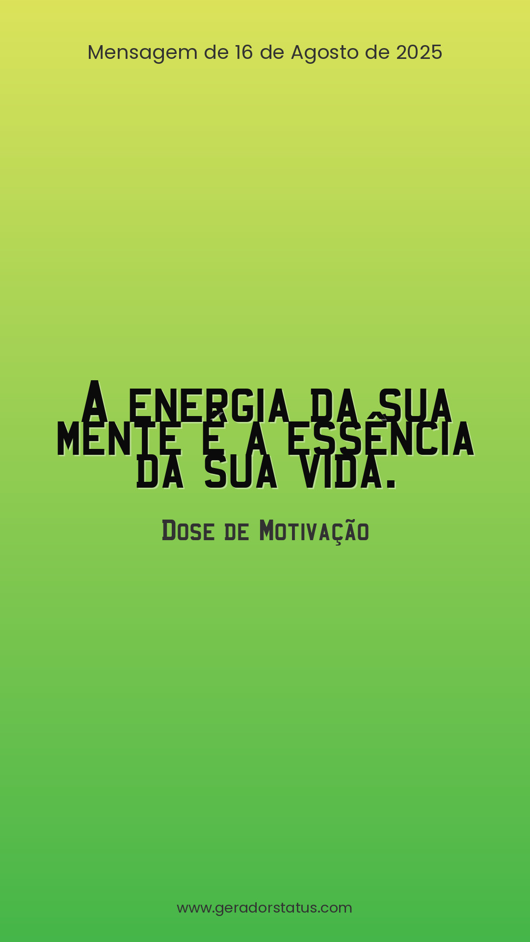 Status do dia: Motivacional