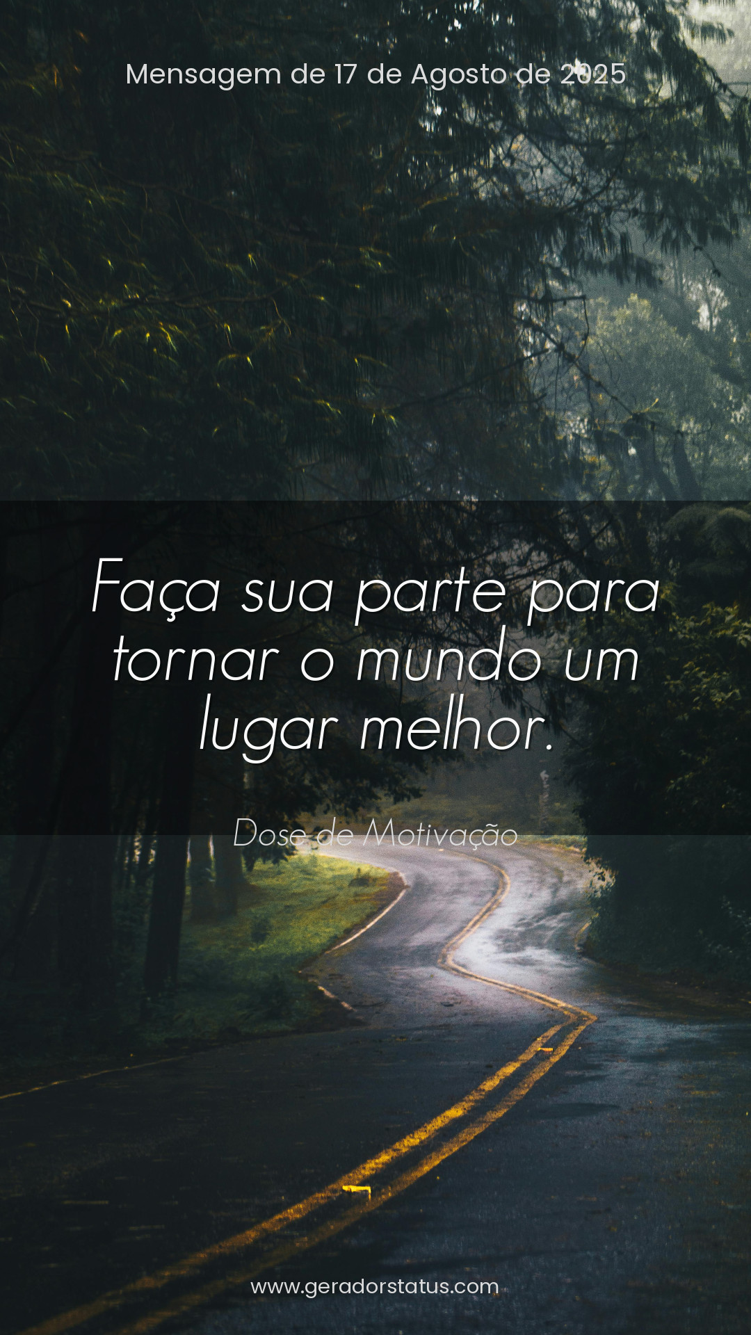 Status do dia: Motivacional