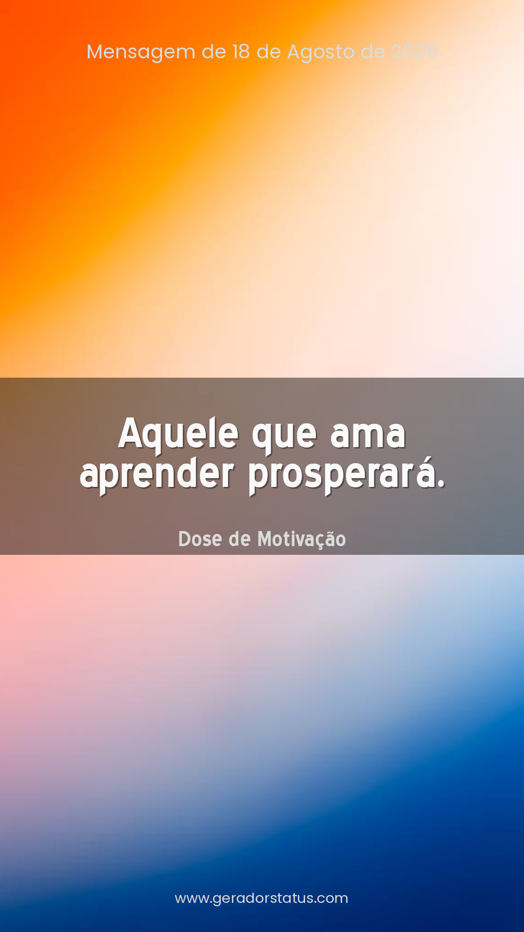 Status do dia: Motivacional