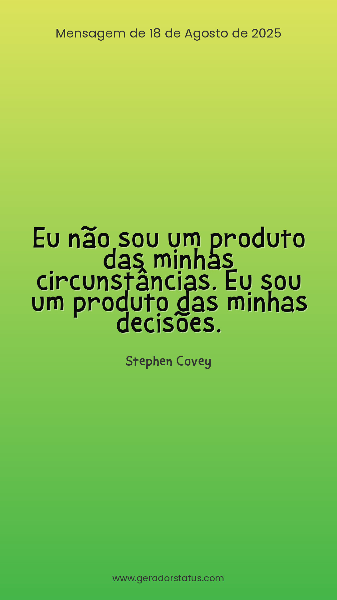 Status do dia: Citação