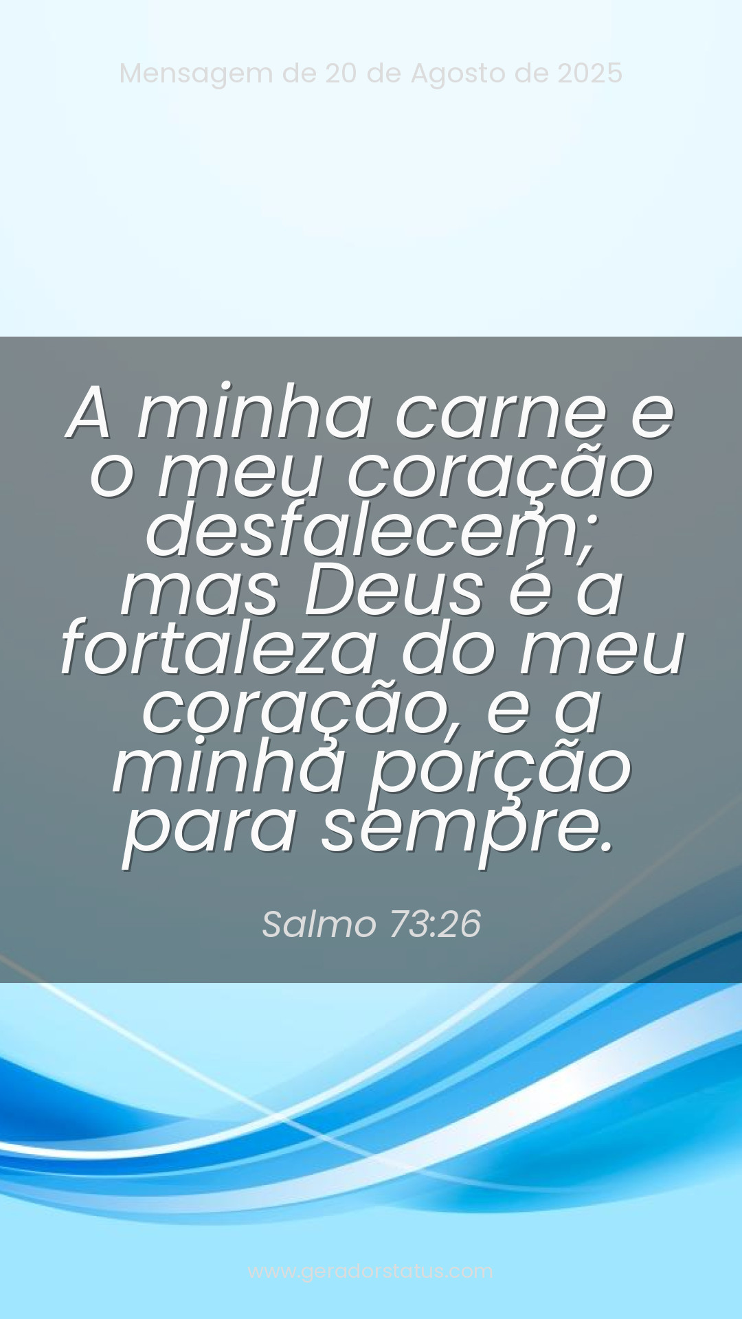 Status do dia: Salmo