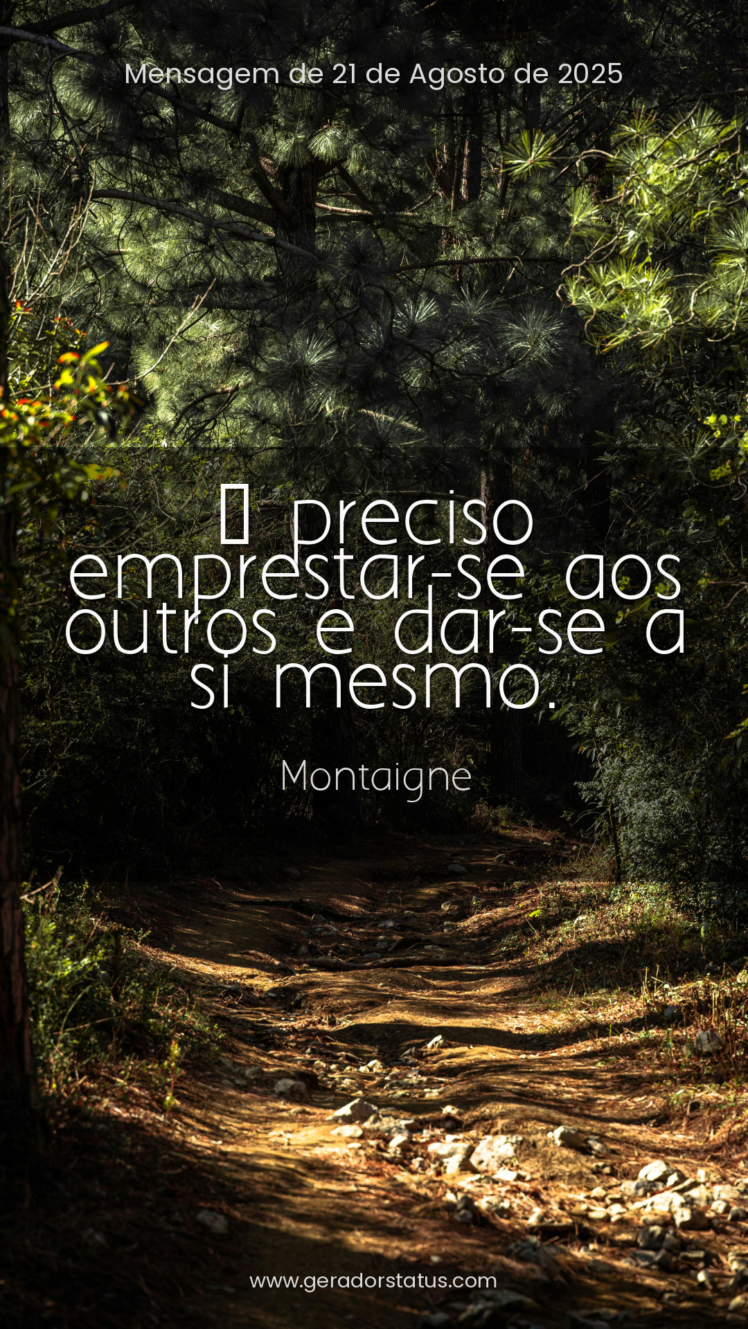 Status do dia: Reflexão