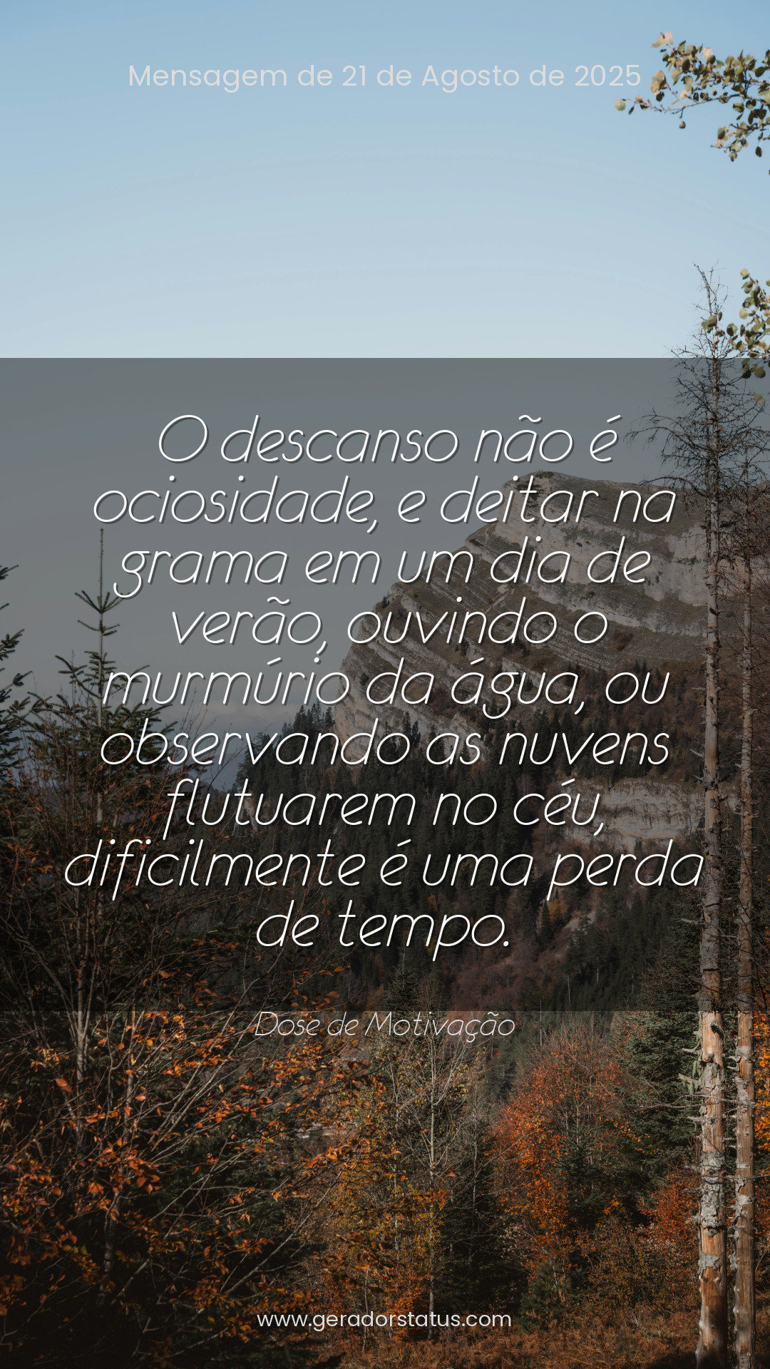 Status do dia: Motivacional