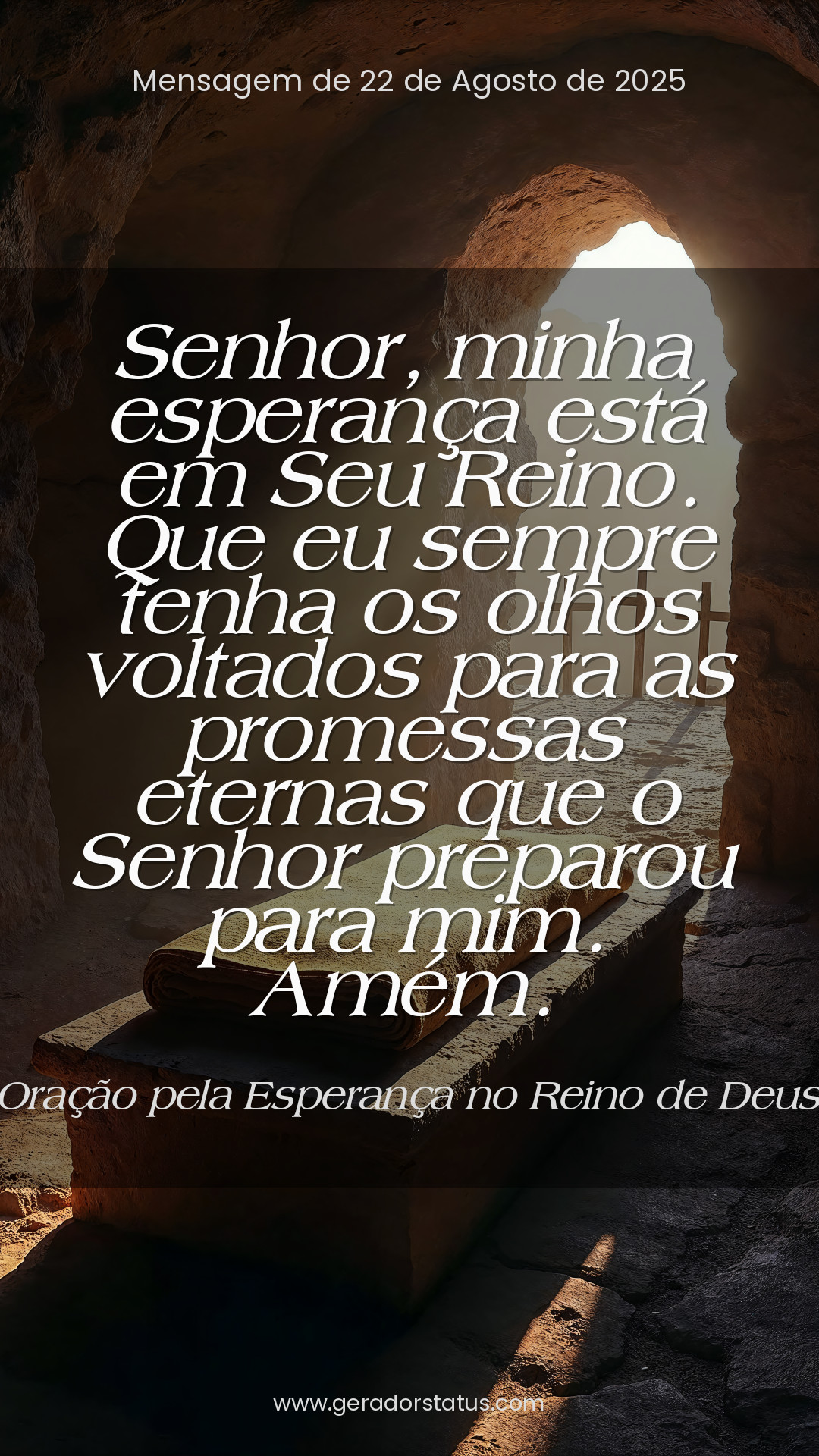 Status do dia: Oração Cristã