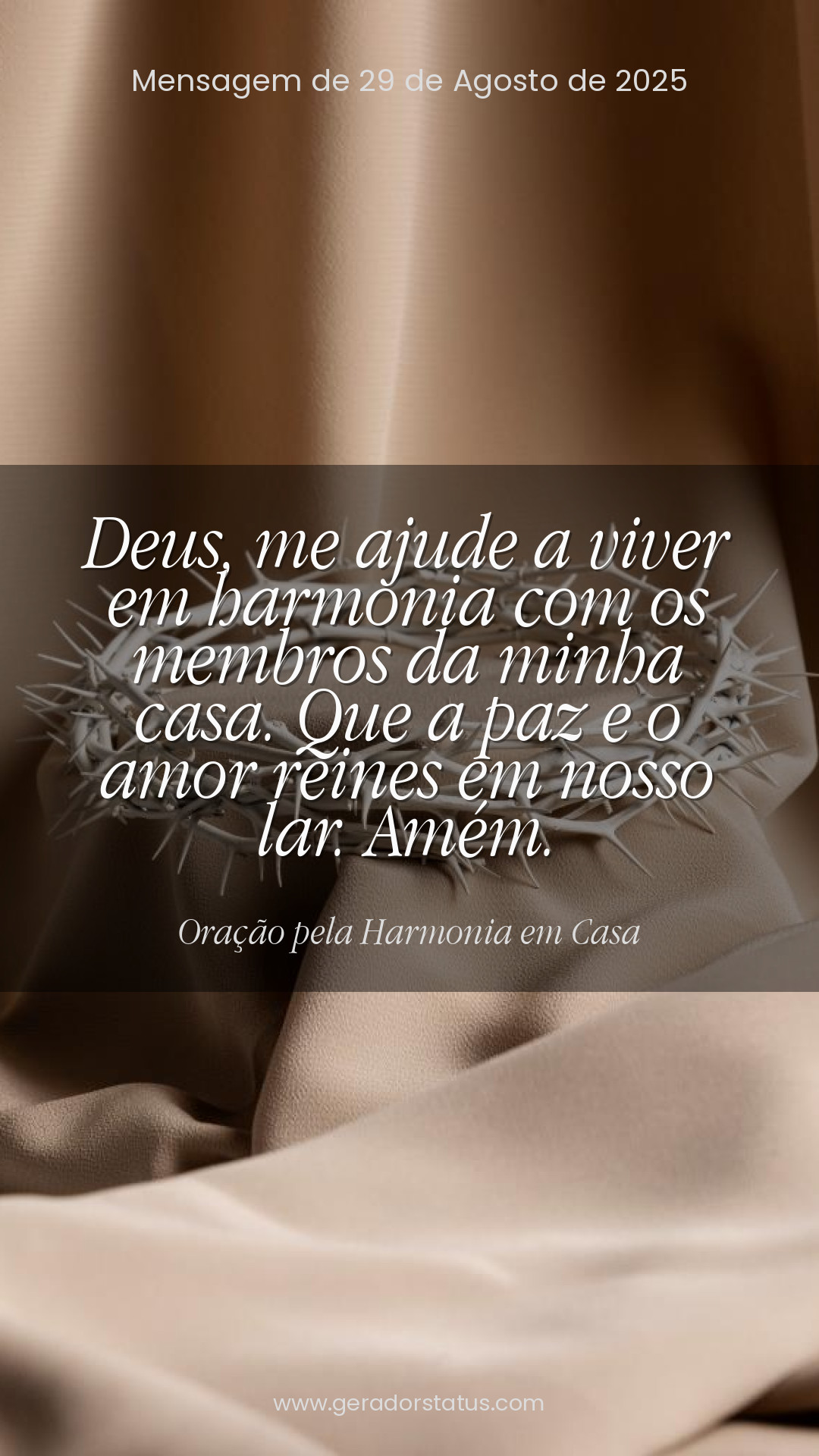 Status do dia: Oração Cristã