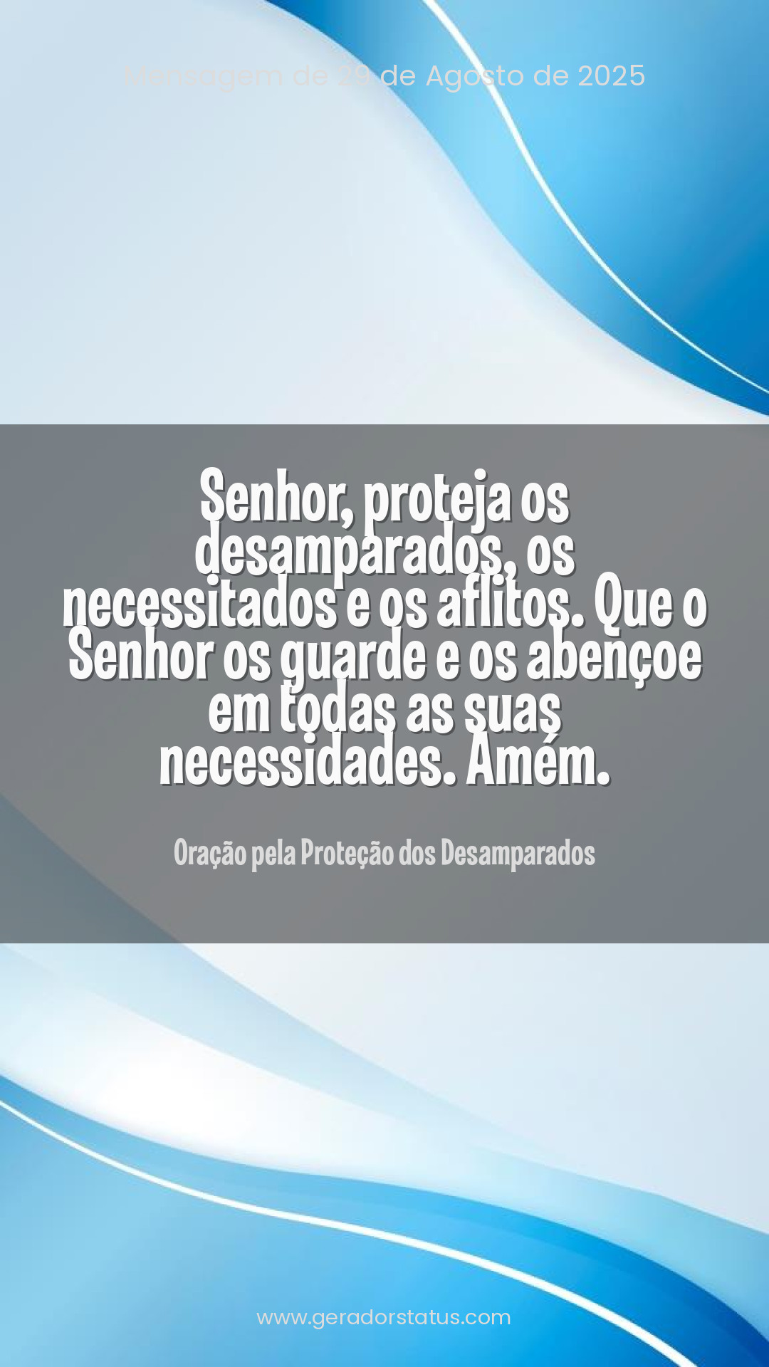 Status do dia: Oração Cristã