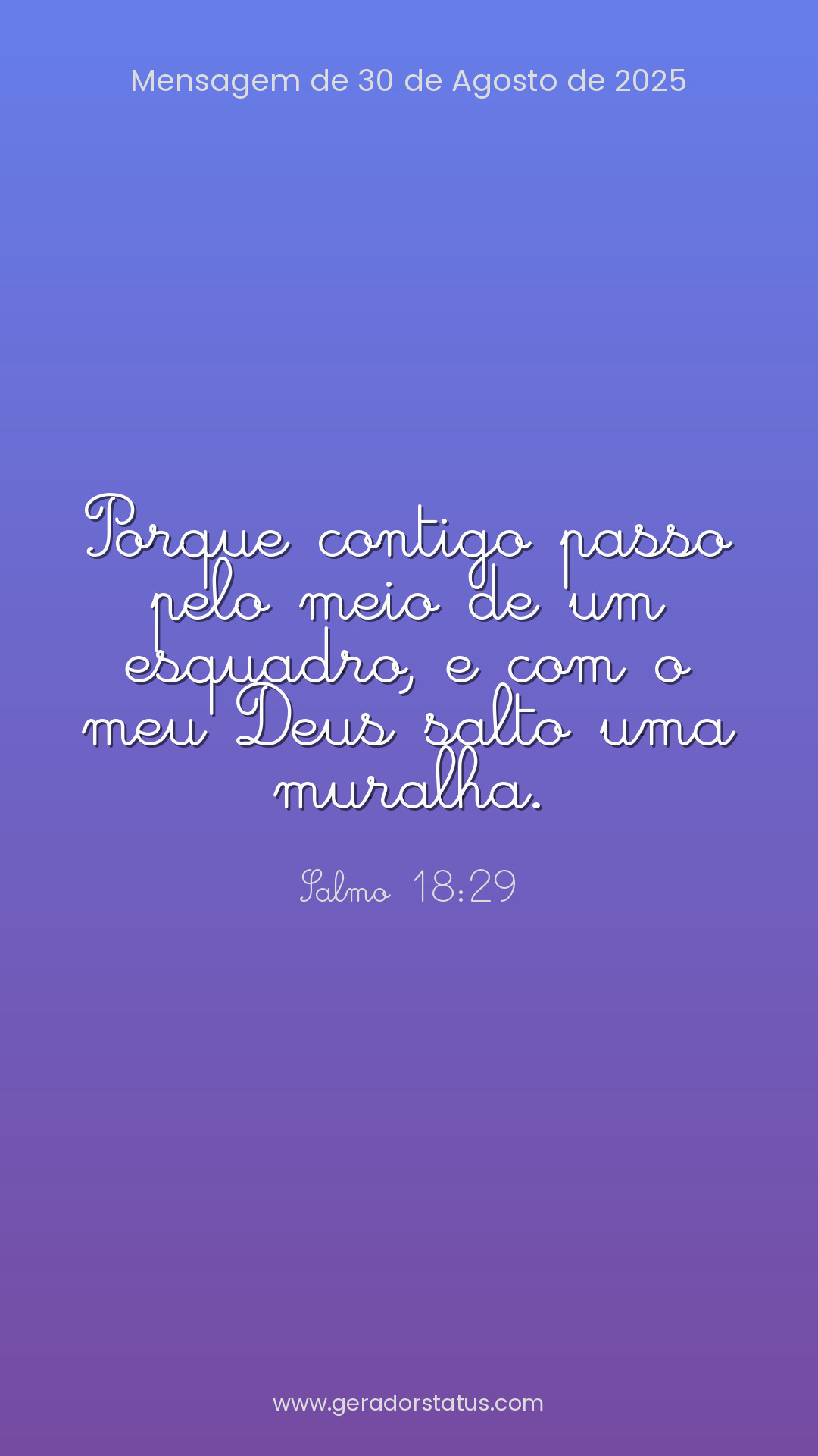 Status do dia: Salmo