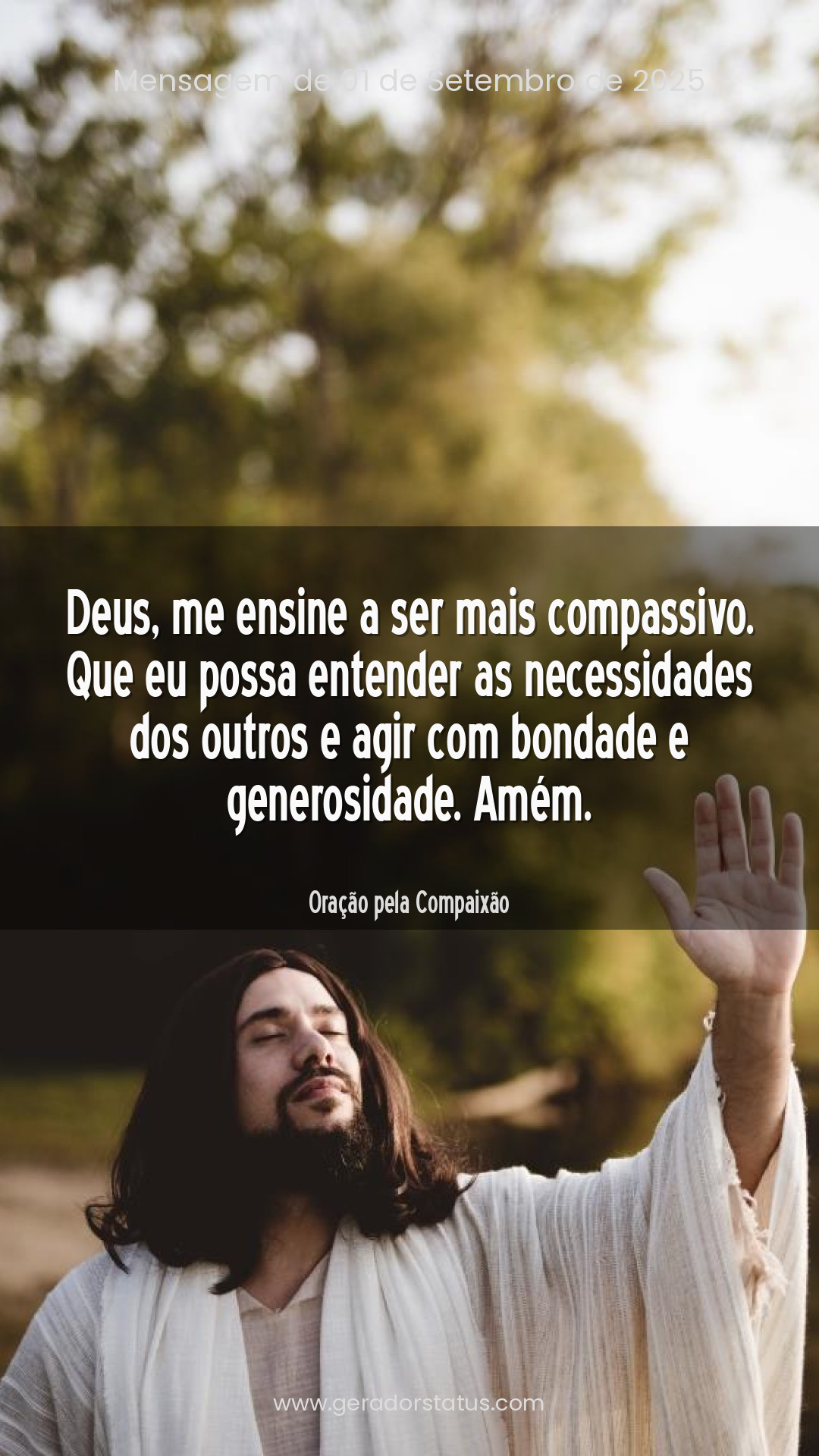 Status do dia: Oração Cristã