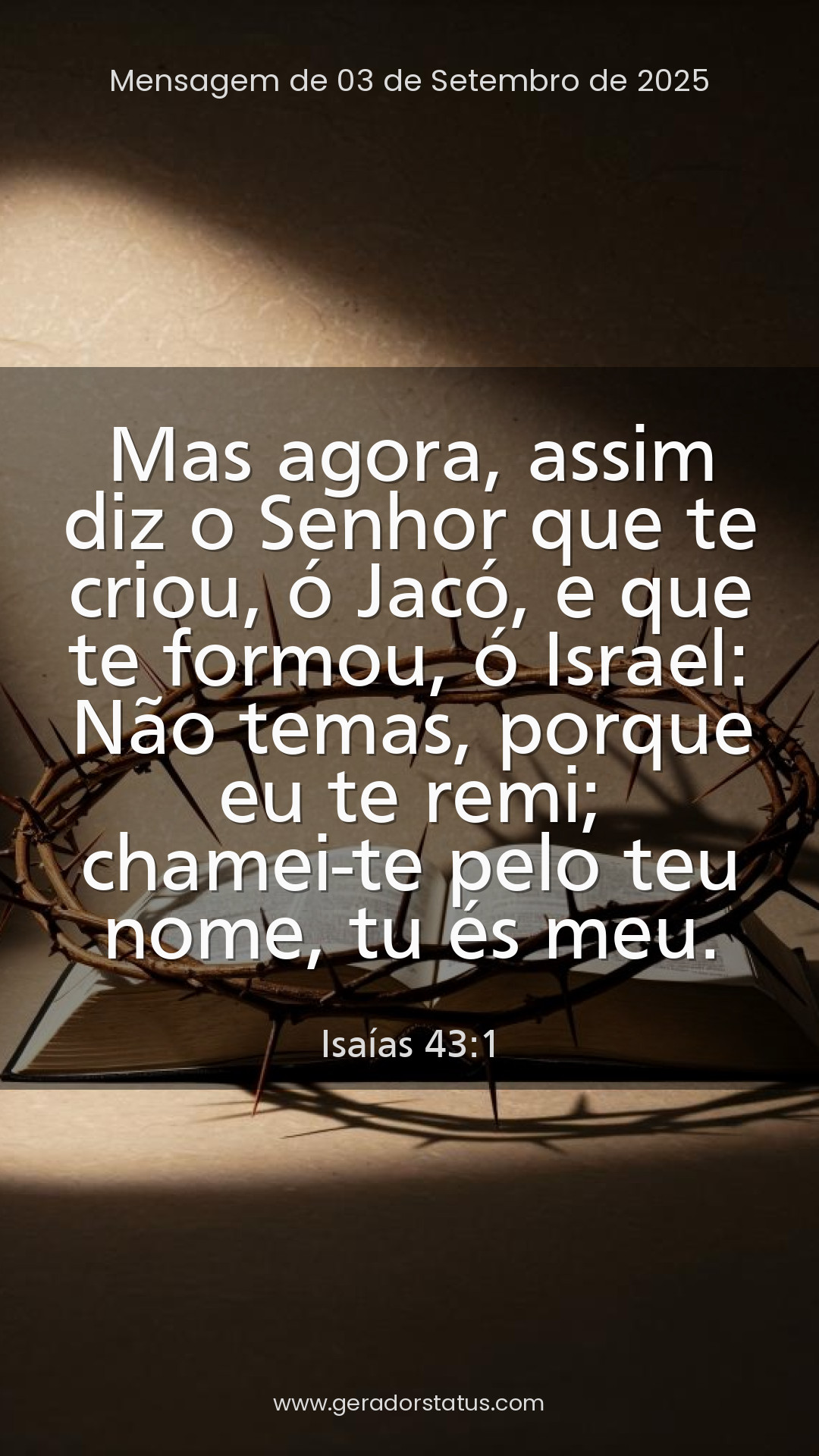 Status do dia: Versículo