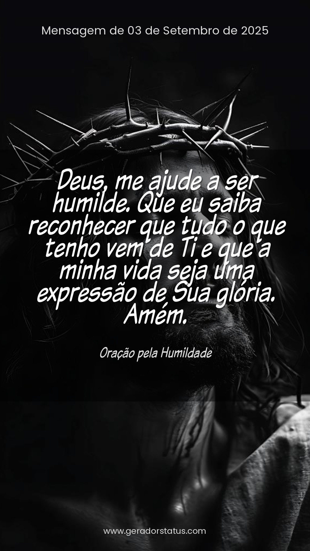 Status do dia: Oração Cristã