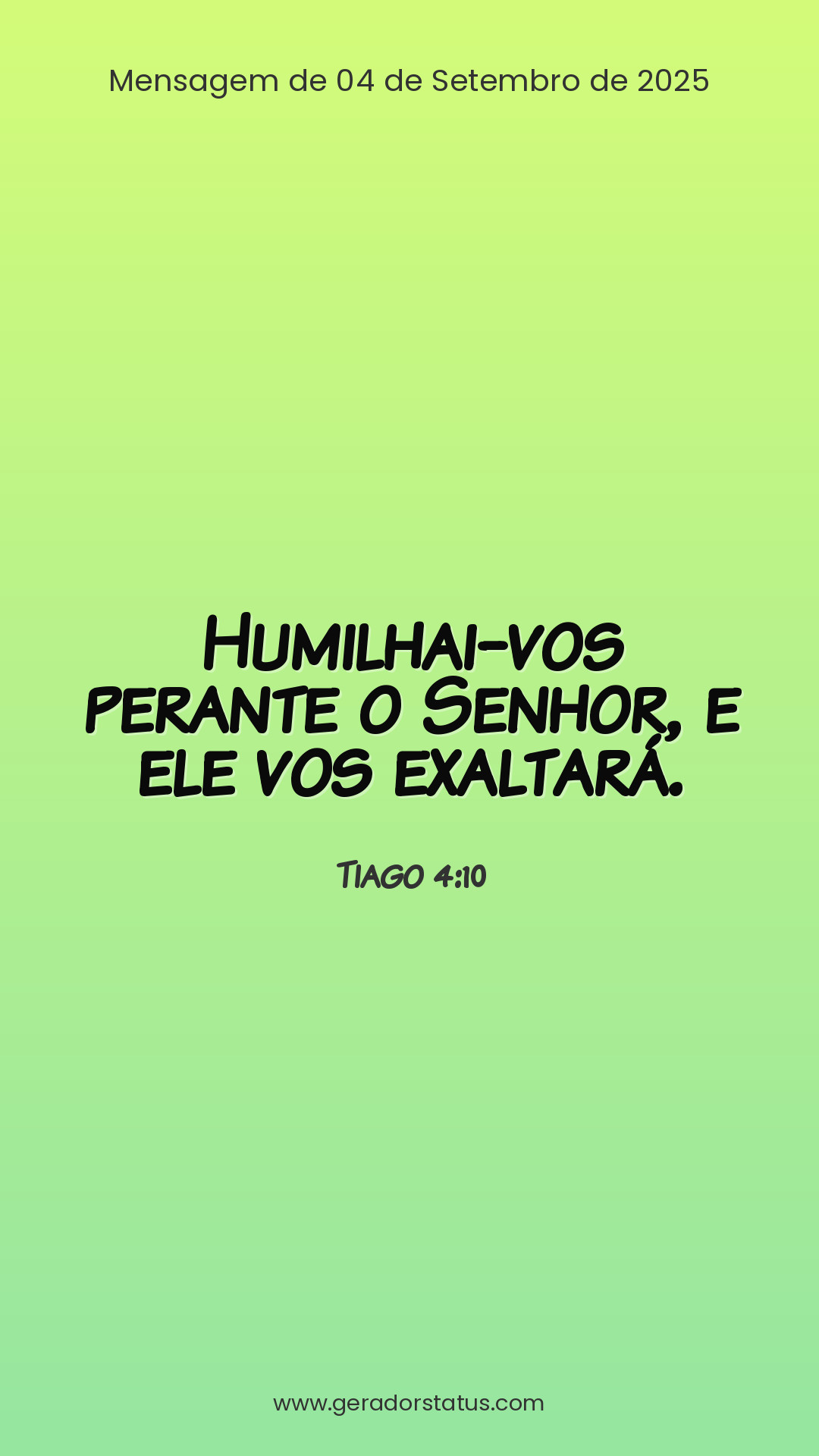 Status do dia: Versículo