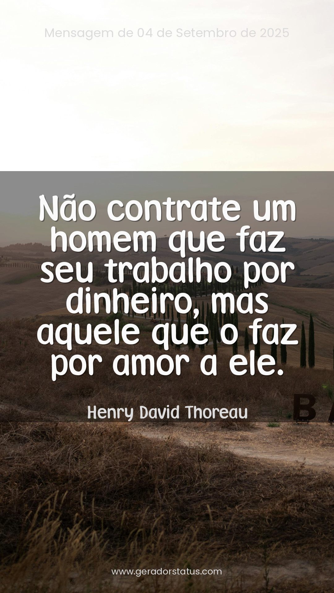 Status do dia: Reflexão