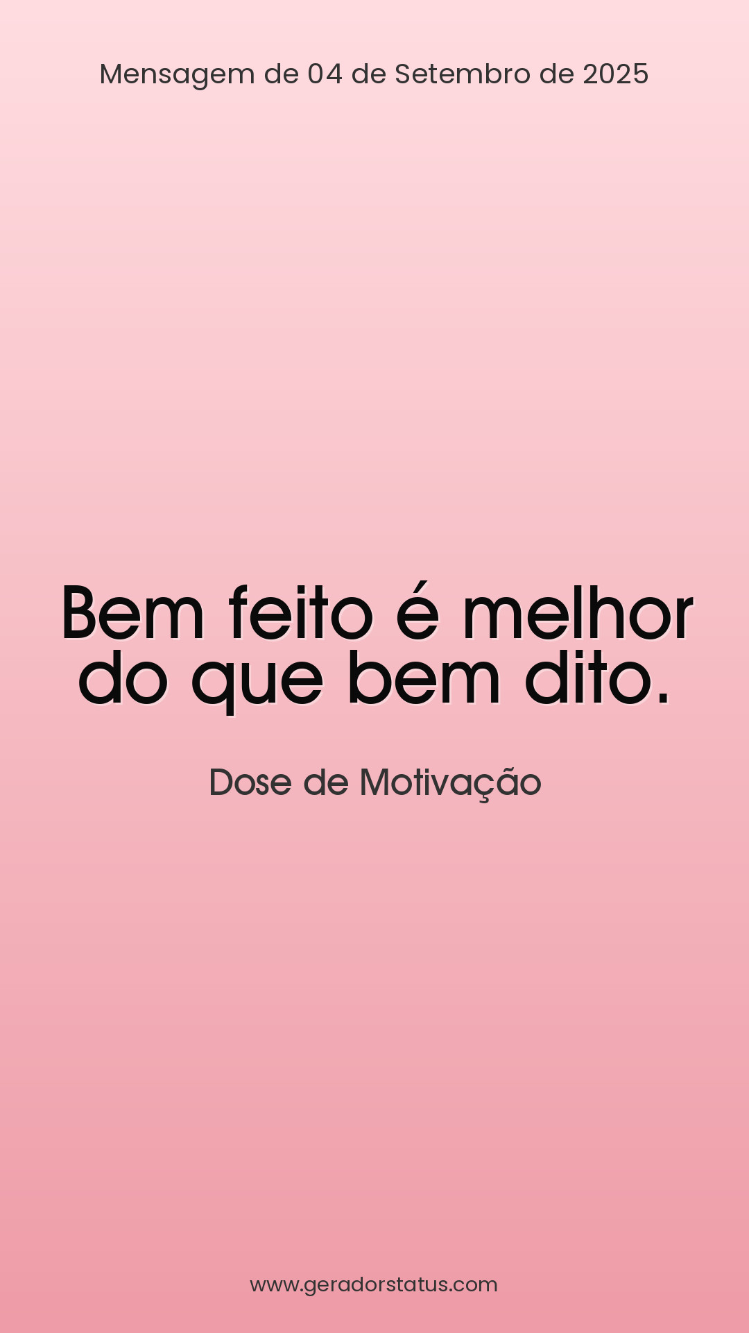 Status do dia: Motivacional