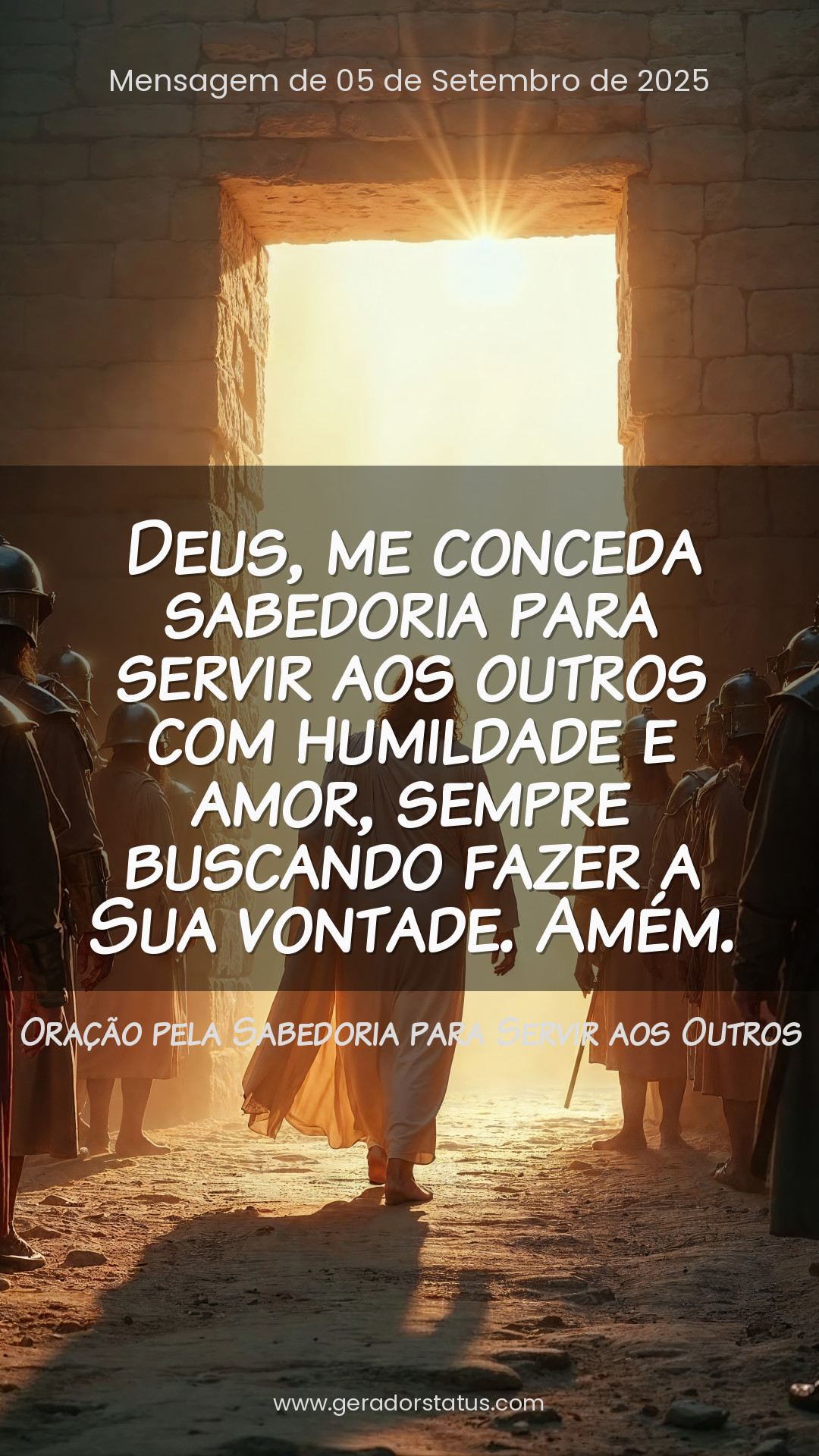 Status do dia: Oração Cristã